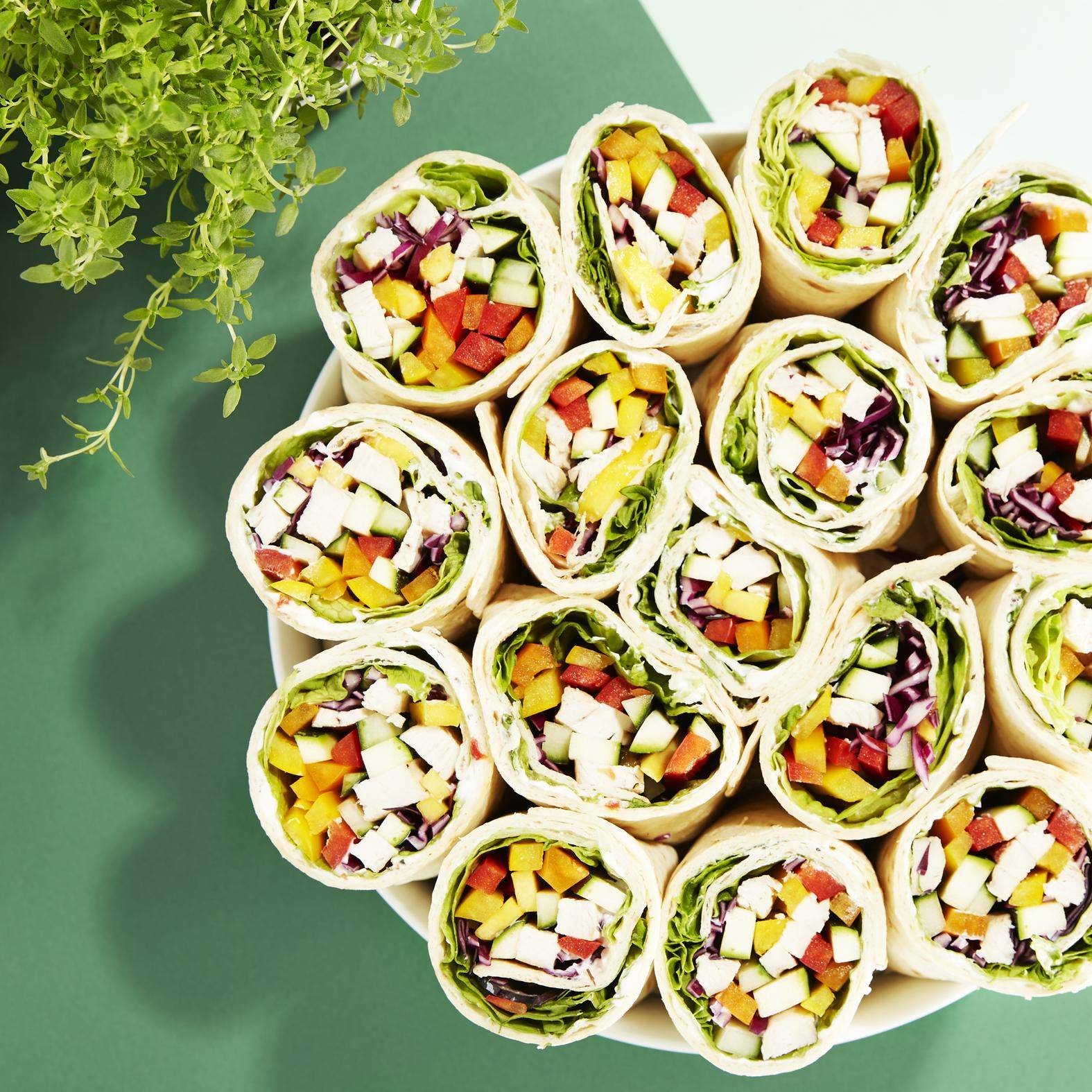 Gegrillte Hähnchen Regenbogen Wraps - Rezepte OptiGrill 2in1 | Tefal