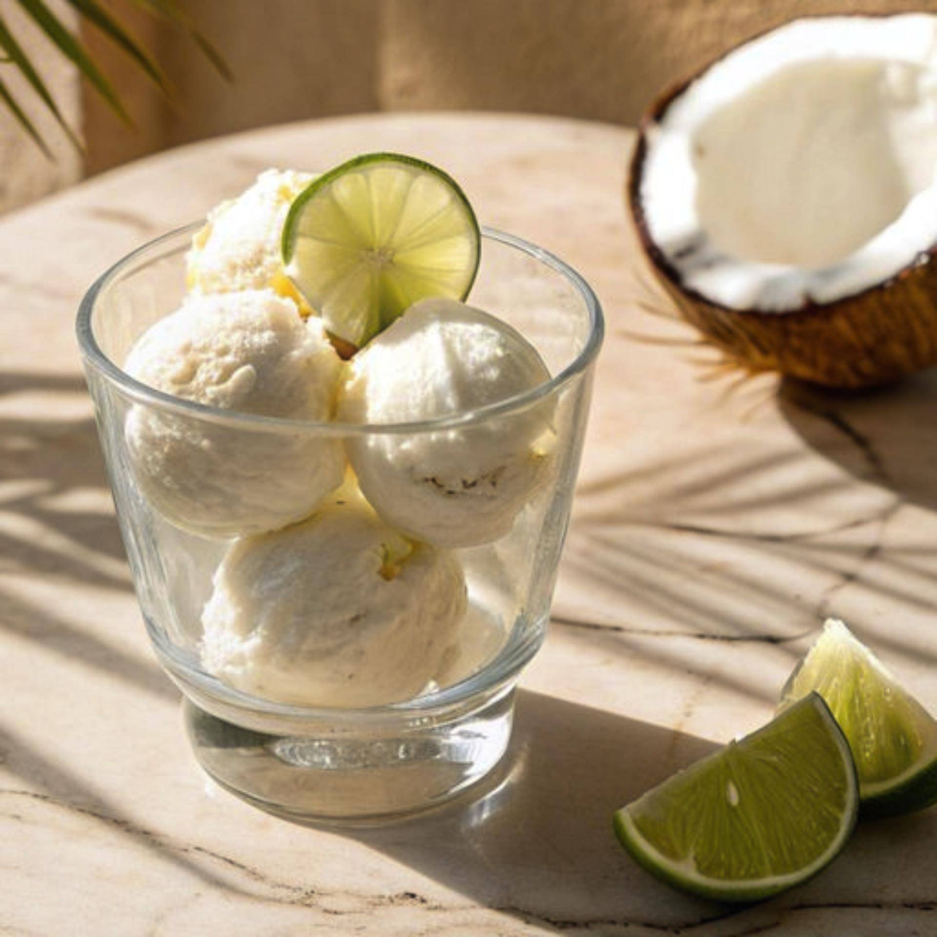 Kokosnusseis mit Limettenabrieb - Rezepte Dolci | Tefal