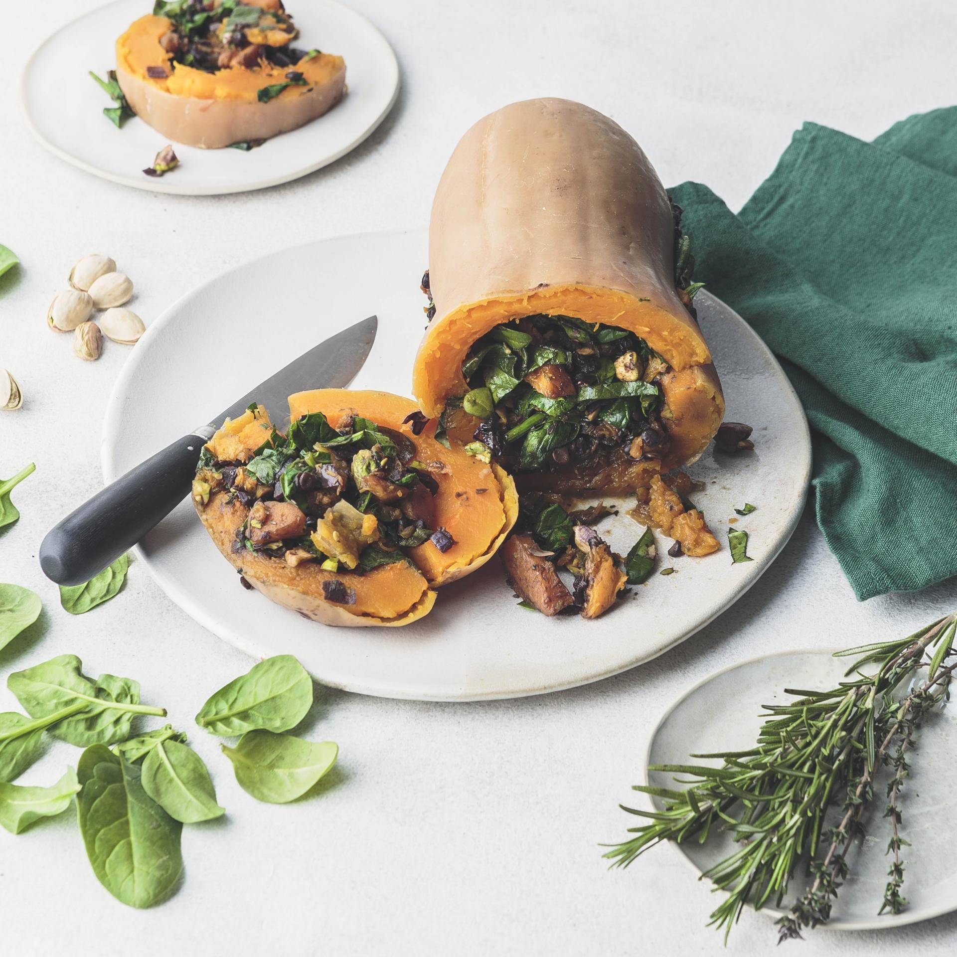 Gebratene gefüllte Butternuss - Rezepte Turbo Cuisine & Fry | Tefal