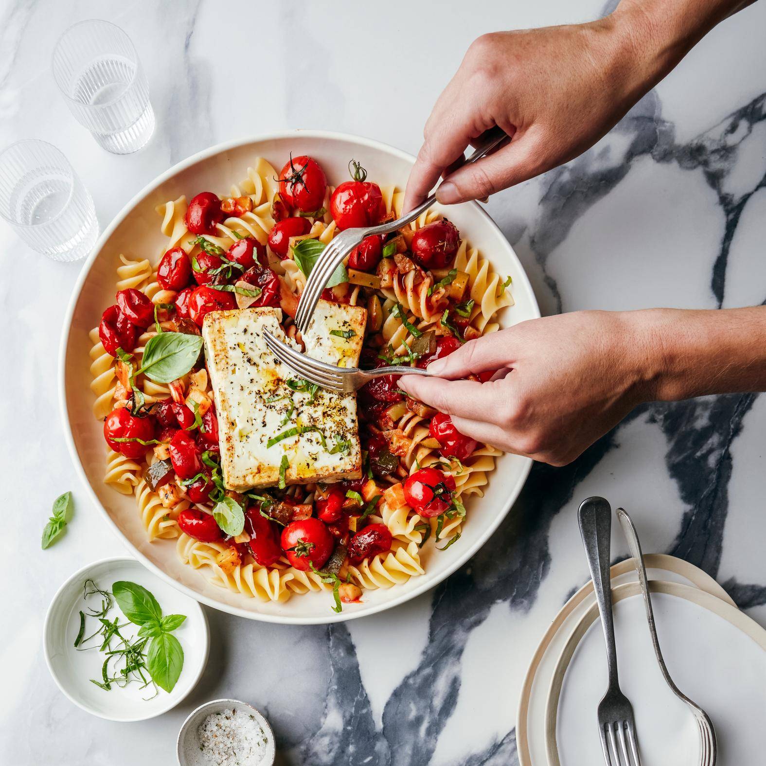Gebackene Feta-Nudeln - Rezepte OptiGrill 2in1 | Tefal