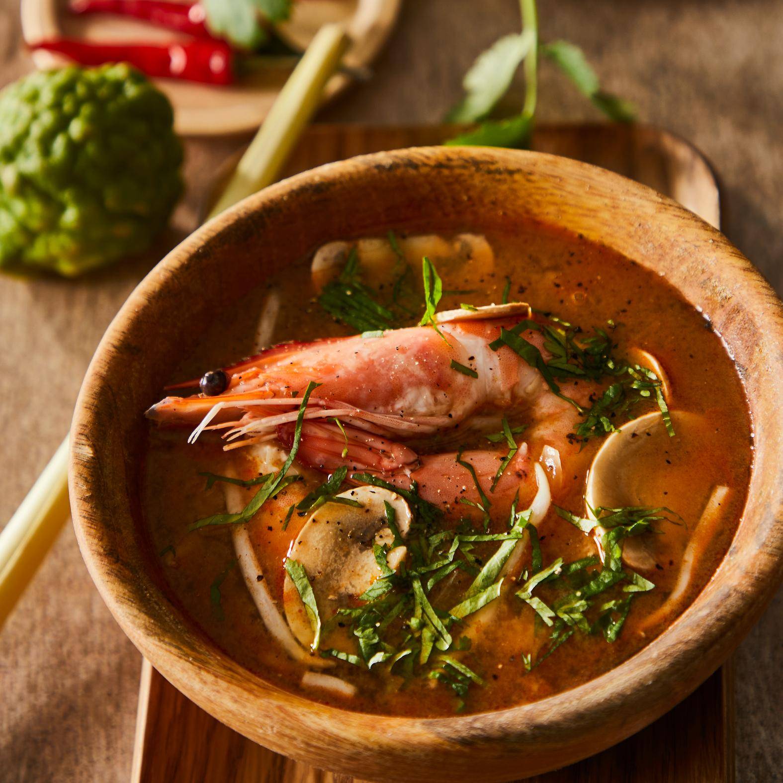 Pikante Garnelensuppe - Rezepte Pfannen & Töpfe | Tefal