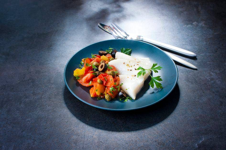 Heilbutt-Puttanesca - Rezepte Actifry Genius XL 2in1 | Tefal