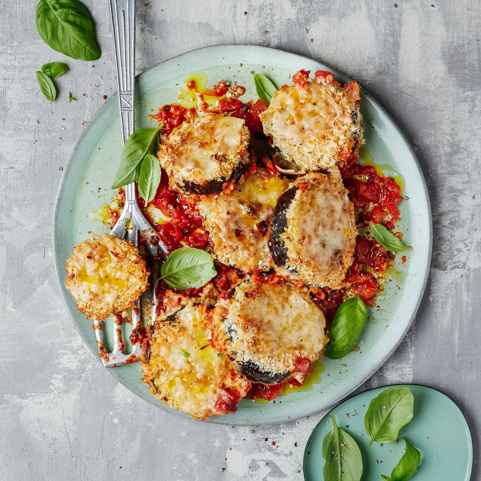 Knusprige Auberginen mit Parmesan - Rezepte OptiGrill 2in1 | Tefal