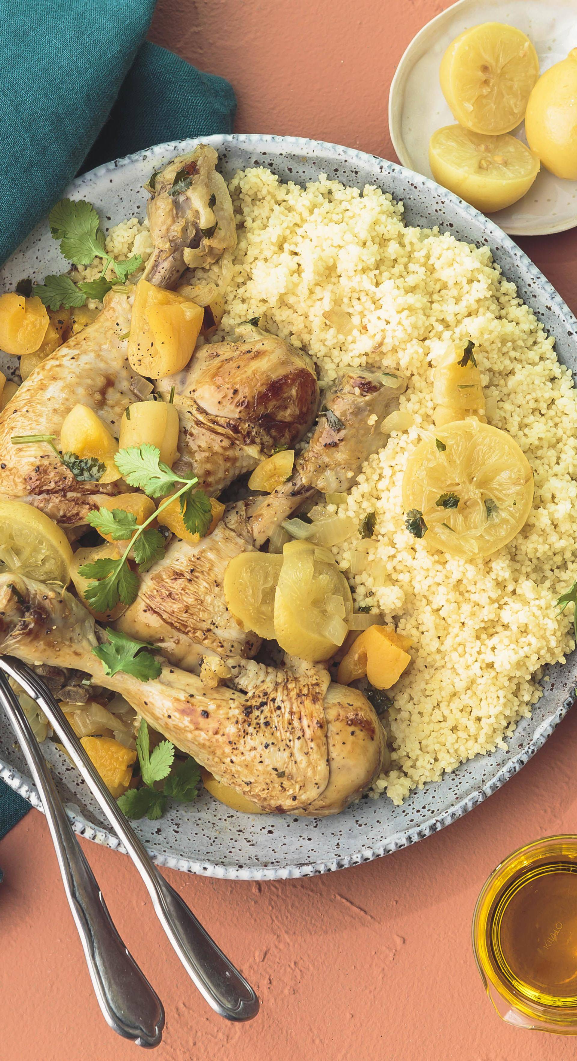 Hähnchen-Tajine mit Aprikosen und kandierter Zitrone - Rezepte Turbo Cuisine & Fry | Tefal
