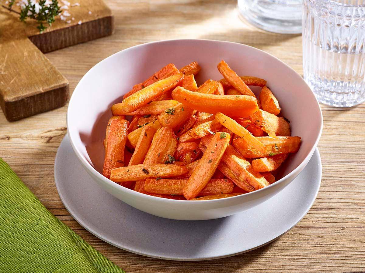 Ahornsirup-Thymian-Karotten (Beilage) - Rezepte Actifry Genius XL | Tefal