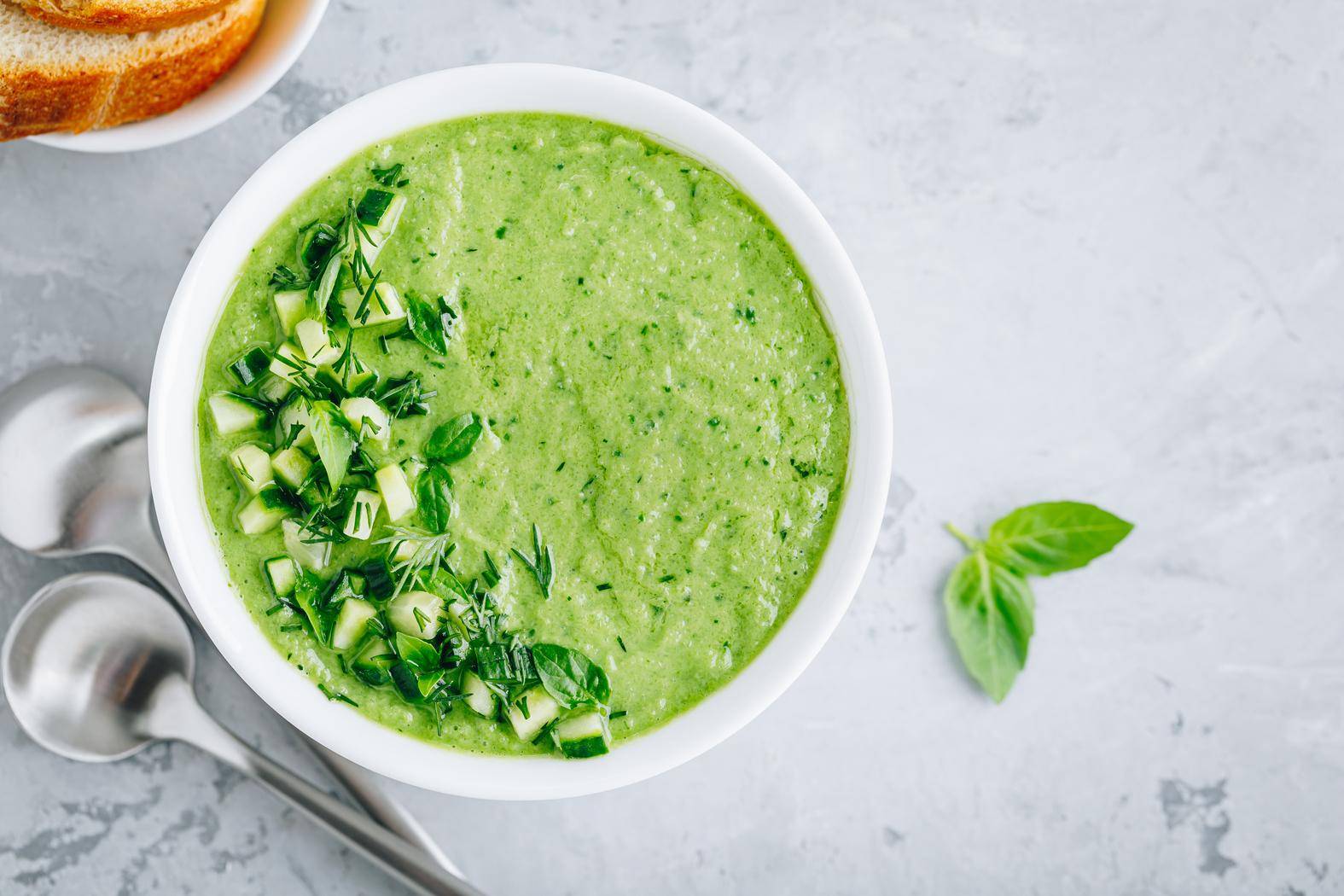 *Fresh green apple and basil gazpacho - Rezepte Blend up | Tefal