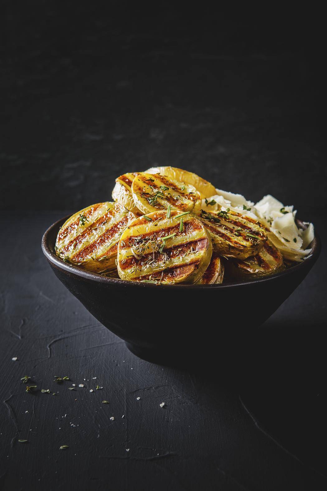 Kartoffeln mit Parmesan & Kräutern - Rezepte Optigrill Elite | Tefal