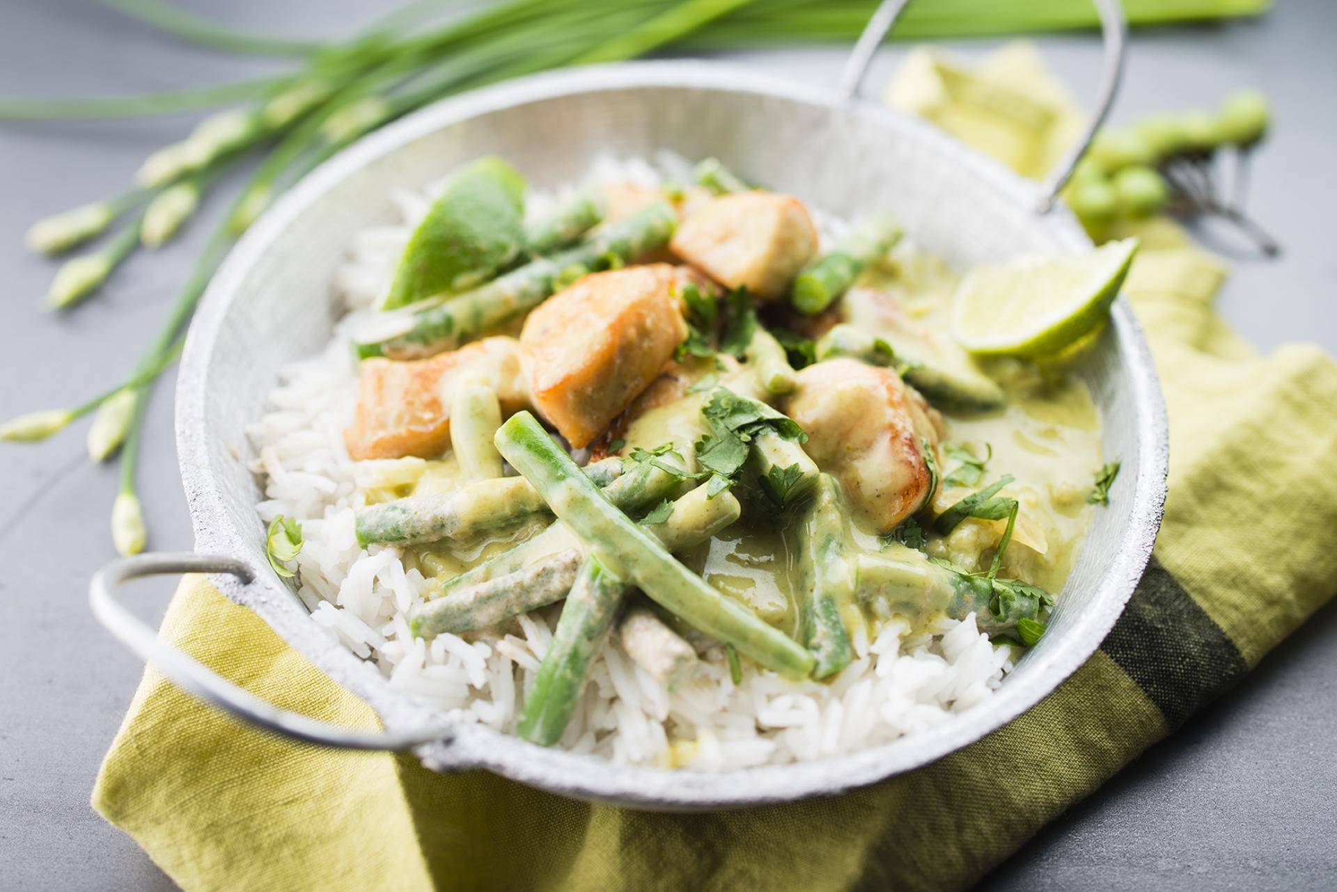 Grünes Thai-Curry mit Hähnchen - Rezepte Turbo Cuisine | Tefal