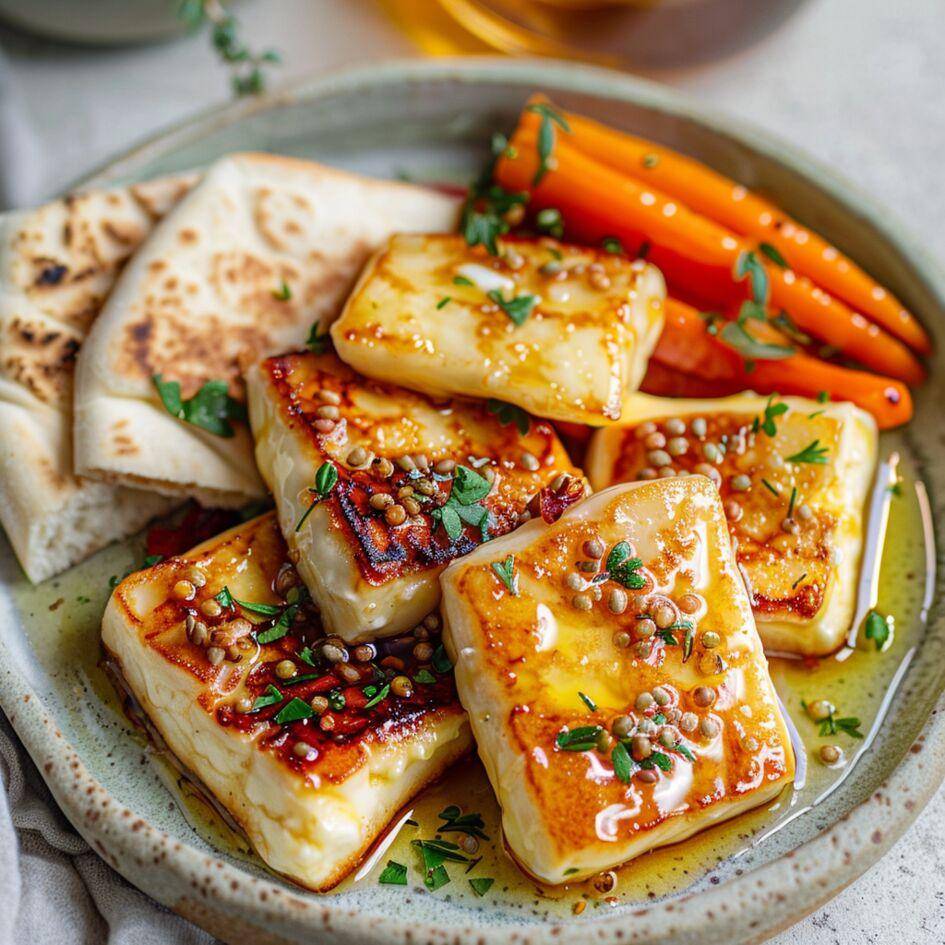 Gebratener Halloumi mit Honig - Rezepte Easy Fry Max | Tefal