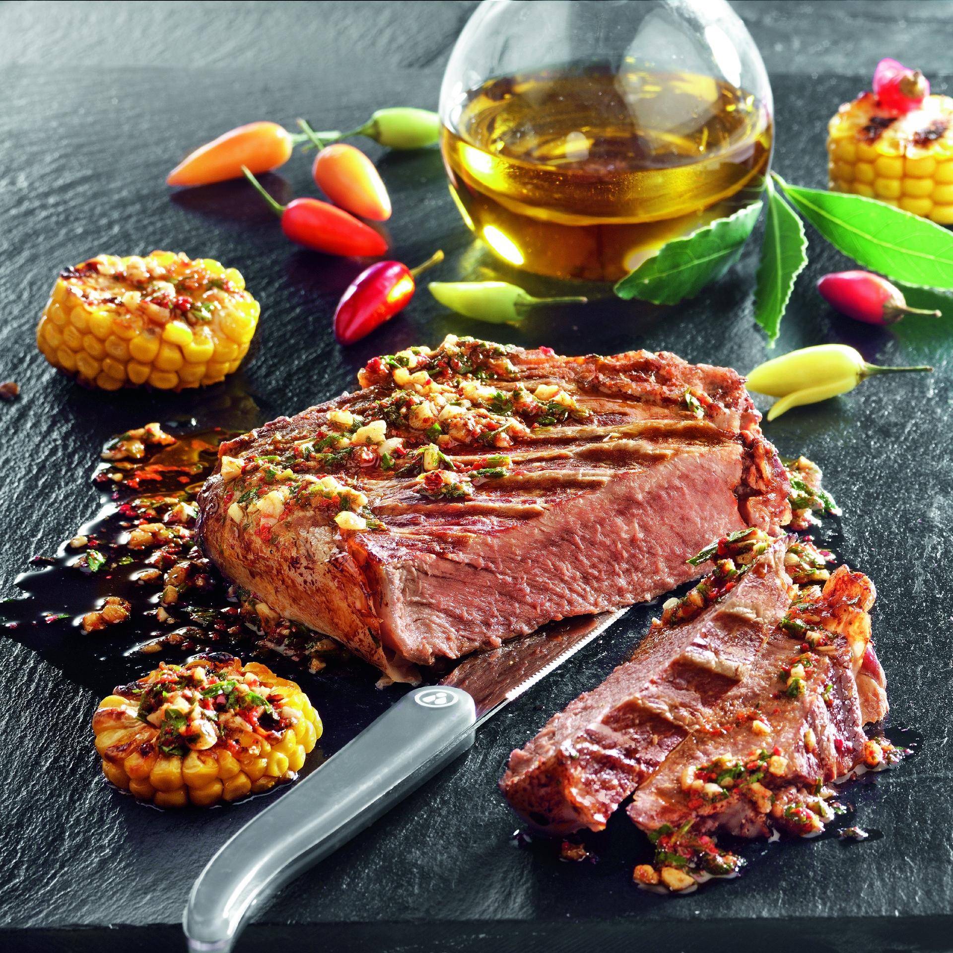 Lendensteaks mit einer Chimichurri-Sauce - Rezepte EASY FRY & GRILL 2 in 1 DIGITAL | Tefal