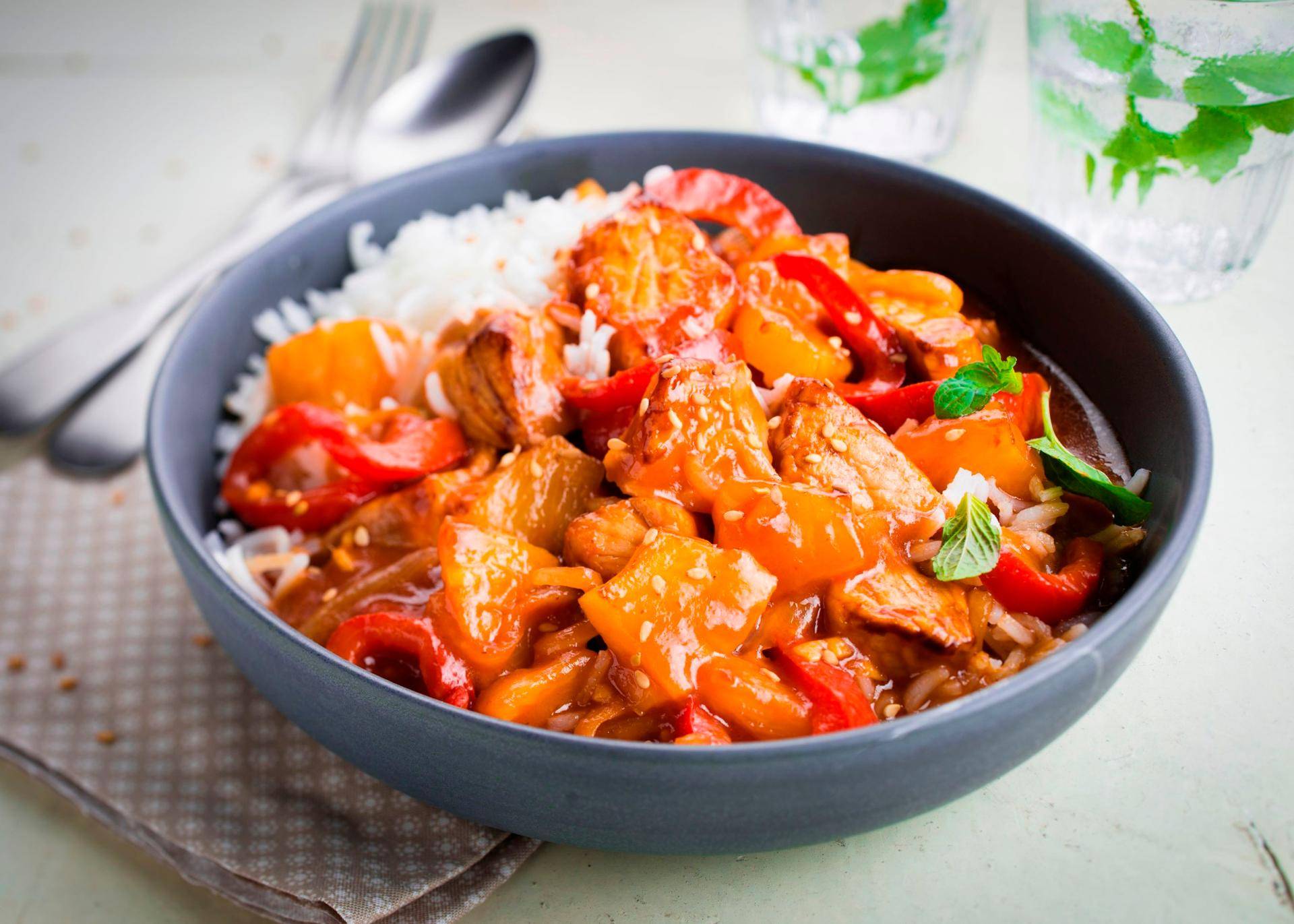 Schweinefleisch süß-sauer - Rezepte Actifry Genius | Tefal