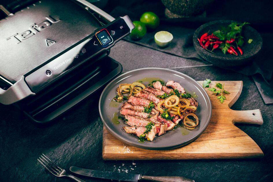 Rib-Eye-Steak mit Chimichurri - Rezepte Optigrill Elite | Tefal
