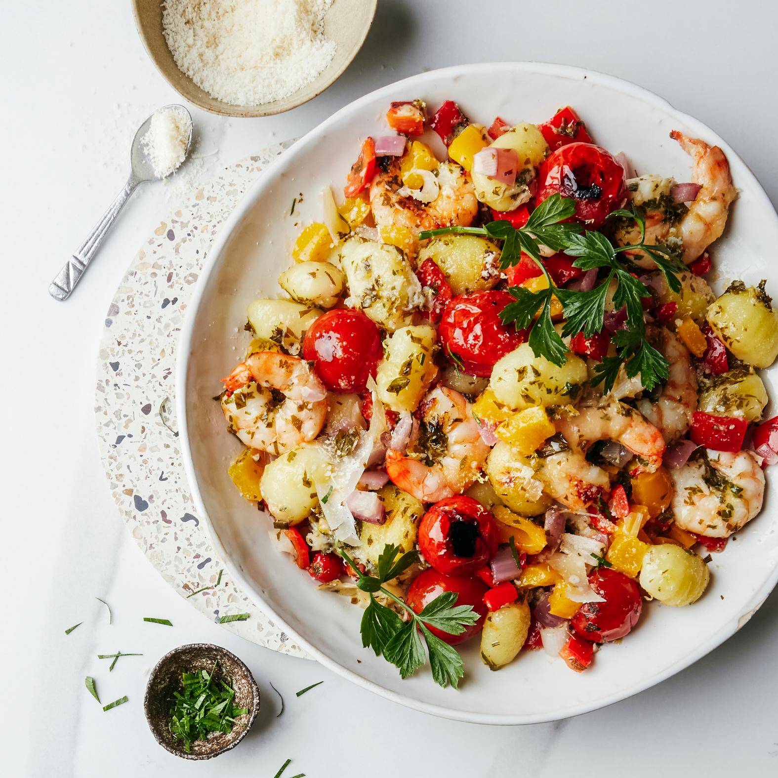 Gebratene Gnocchi und Garnelen - Rezepte OptiGrill 4in1 | Tefal
