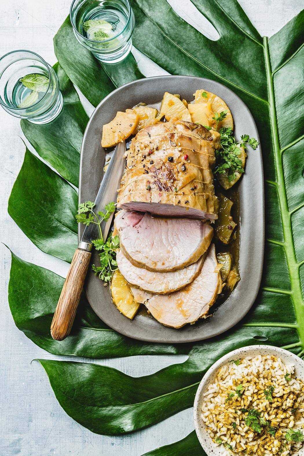Gebratenes Schweinefleisch mit Ananas - Rezepte EASY FRY GRILL & STEAM 3 in 1 | Tefal