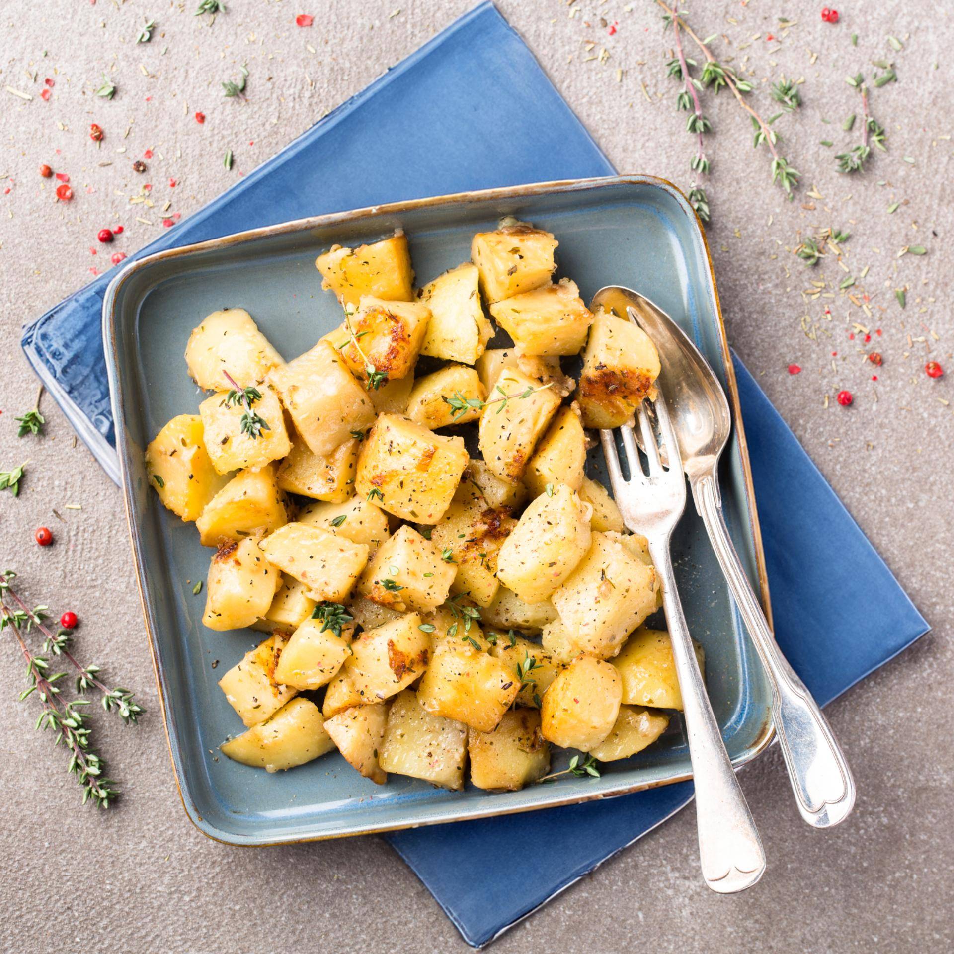 Geröstete Kartoffeln mit Kräutern - Rezepte Multicook actifry | Tefal