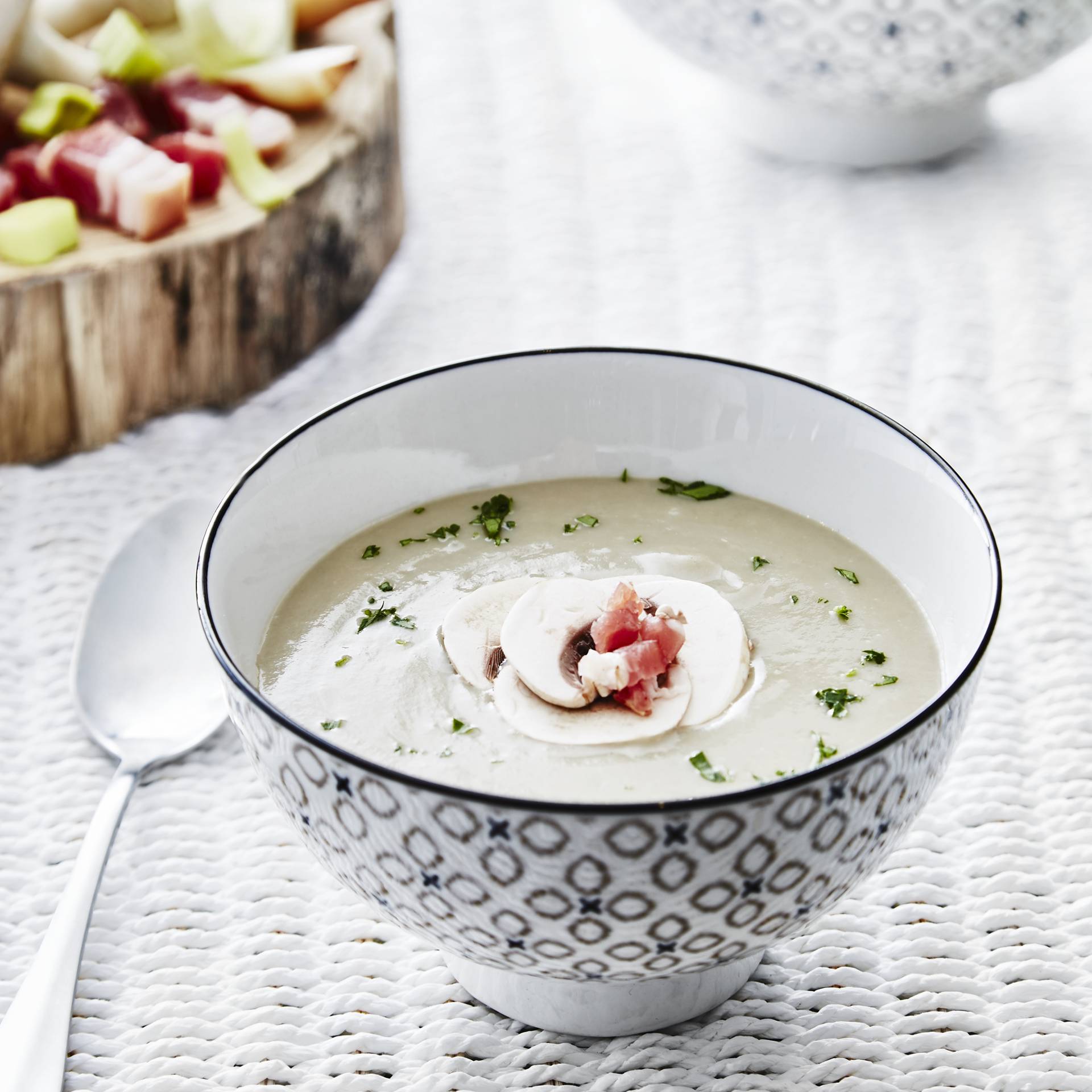 Champignoncremesuppe mit Speck - Rezepte Kitchen Machines Touch/Touch + | Tefal