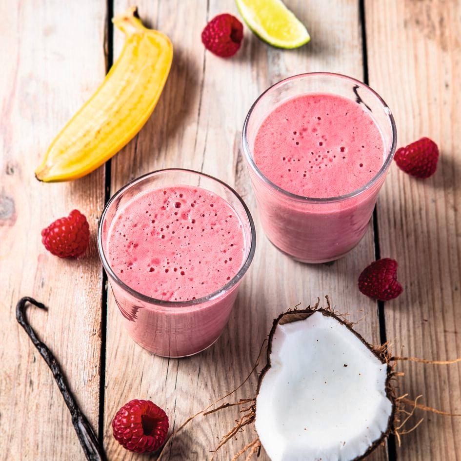 *Raspberry, coconut and vanilla smoothie - Rezepte Blend up | Tefal
