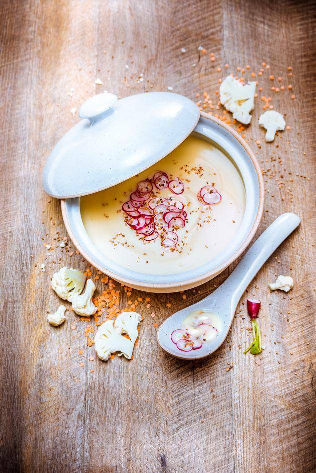 Blumenkohlcremesuppe mit roten Linsen - Rezepte Perfectmix Cook | Tefal