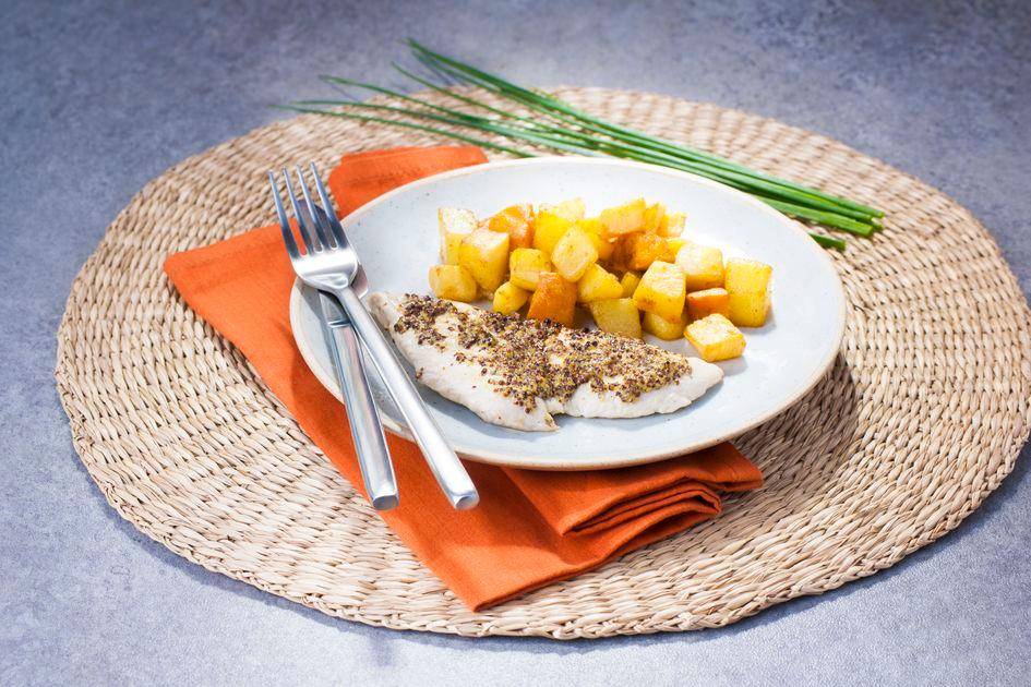 Pute mit Senfglasur und Wurzelgemüse - Rezepte Actifry Genius XL 2in1 | Tefal
