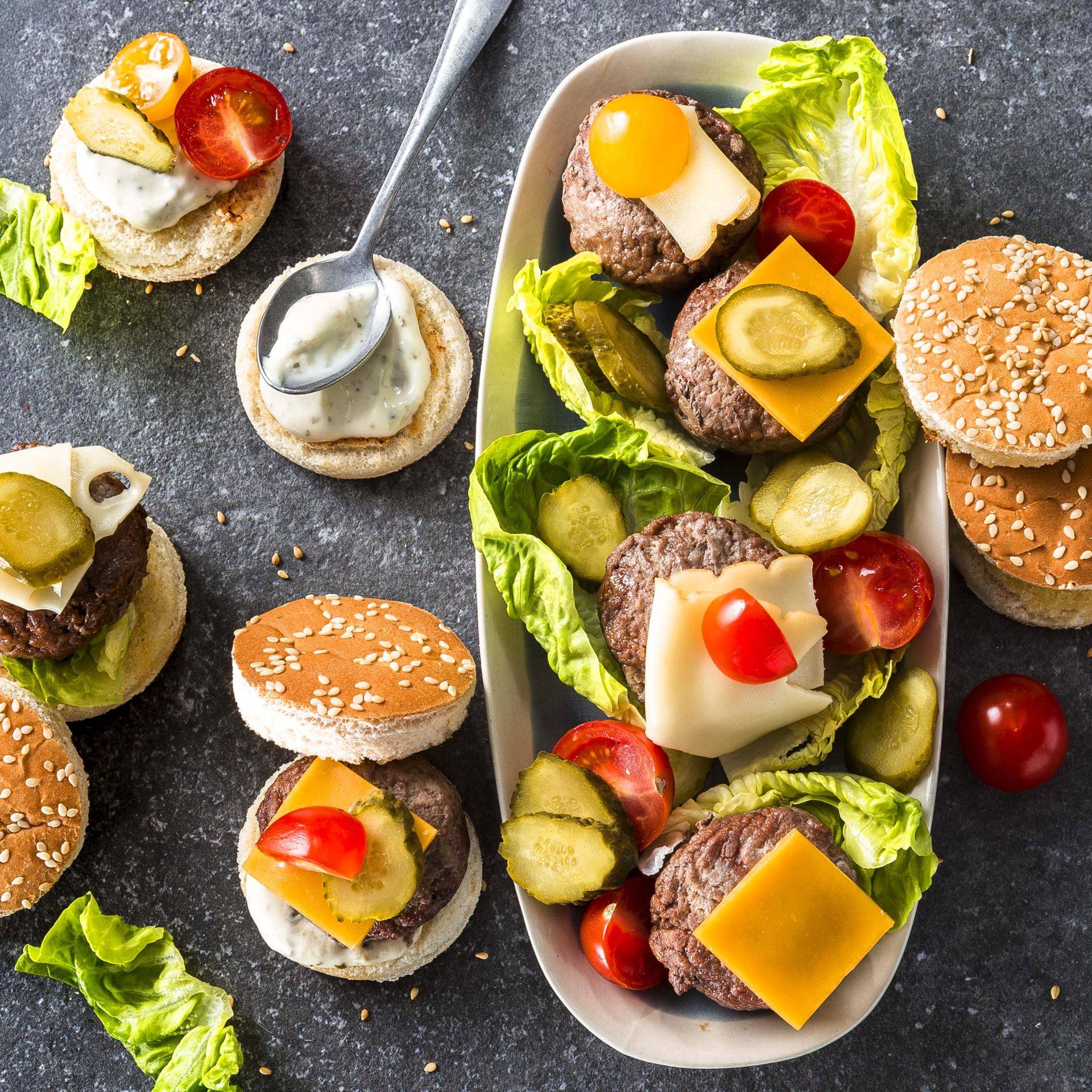 Mini-Cheeseburger - Rezepte Actifry Genius | Tefal