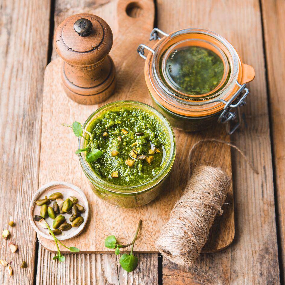 Pesto aus Brunnenkresse und Pistazien - Rezepte Perfectmix + | Tefal