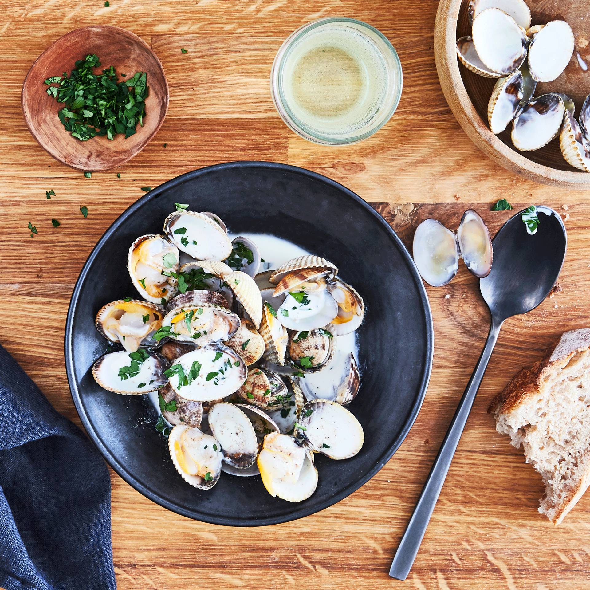 Muscheln in Sahnesauce - Rezepte Pfannen & Töpfe | Tefal