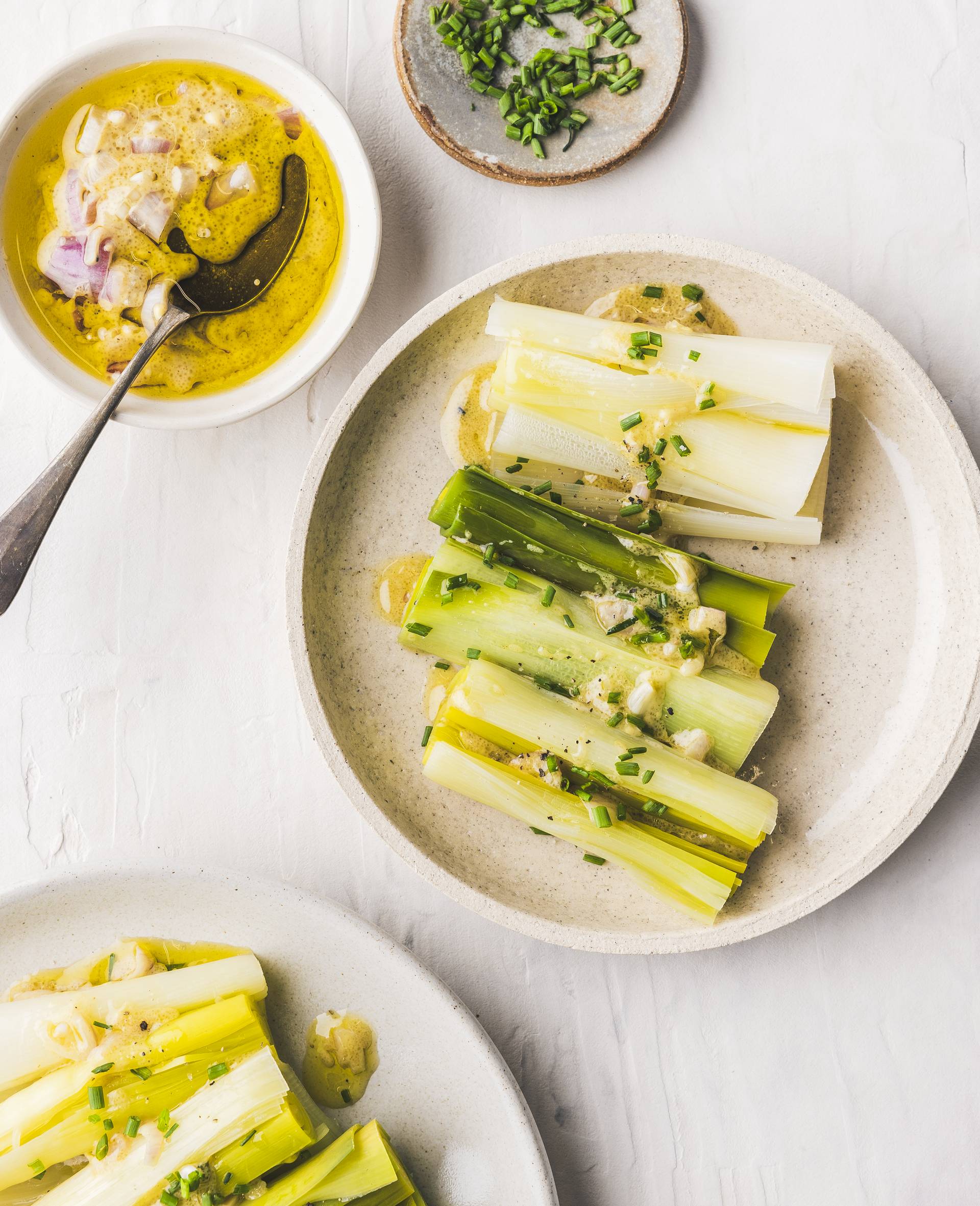 Lauch mit Vinaigrette - Rezepte Smartcook Infinity Autostir | Tefal