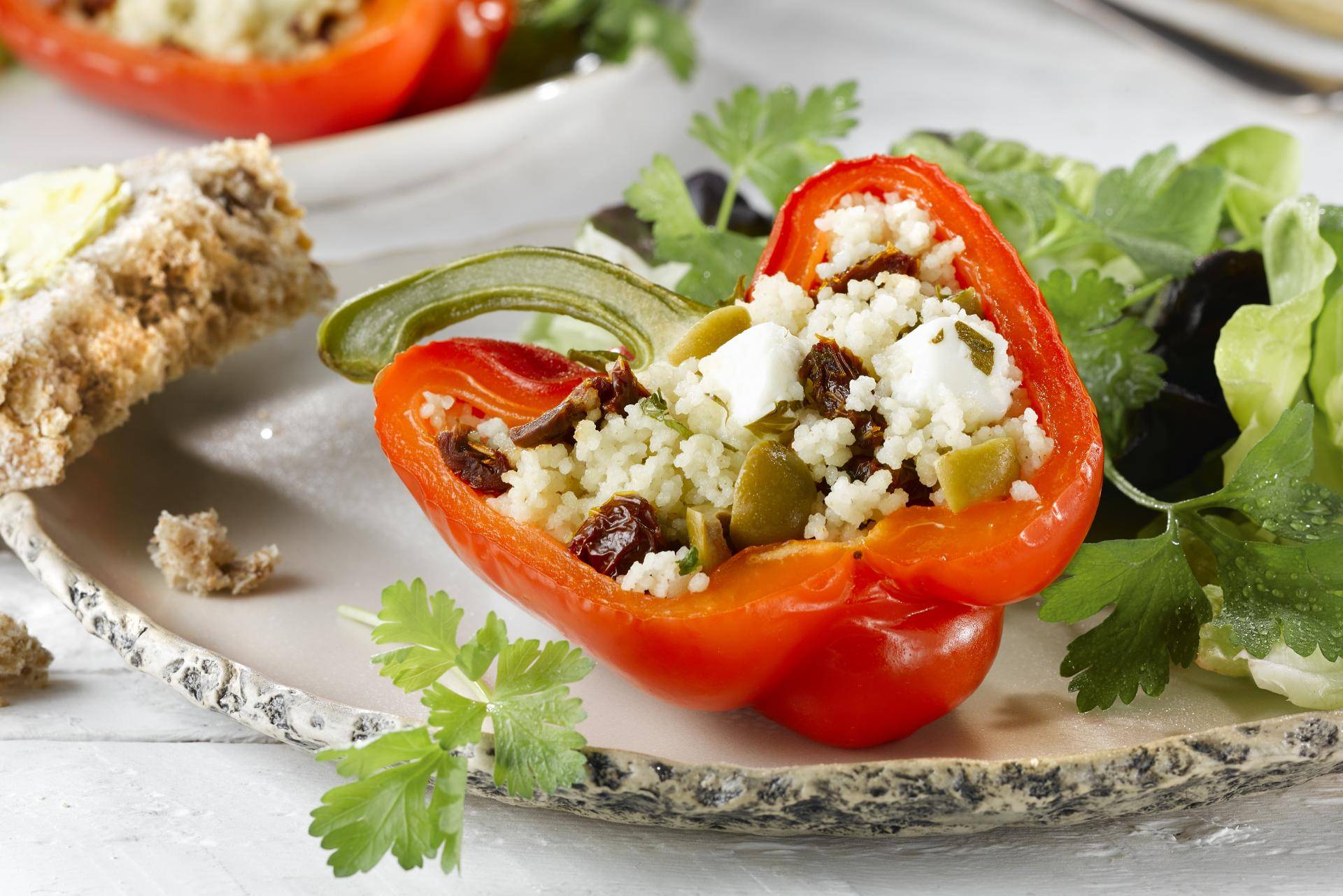 Mediterranean-Style Gefüllte Paprika - Rezepte Smartcook Infinity Autostir | Tefal