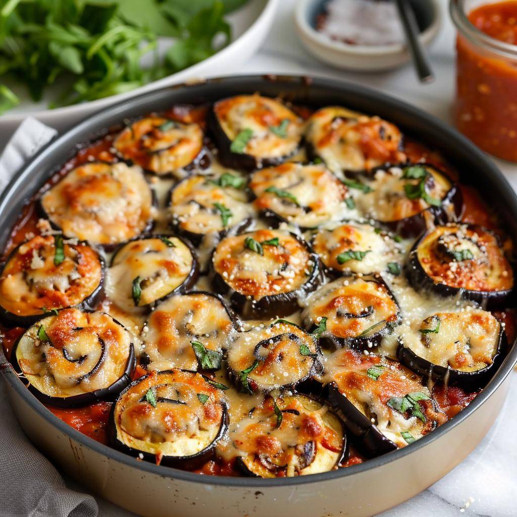 Auberginenröllchen Parmigiana - Rezepte Easy Fry Max | Tefal