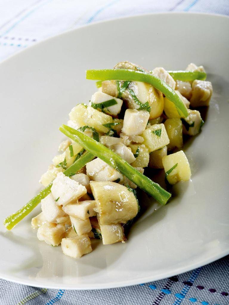 Hähnchenfilet mit grünen Bohnen, Ananas und Senf - Rezepte Actifry Original 1kg | Tefal