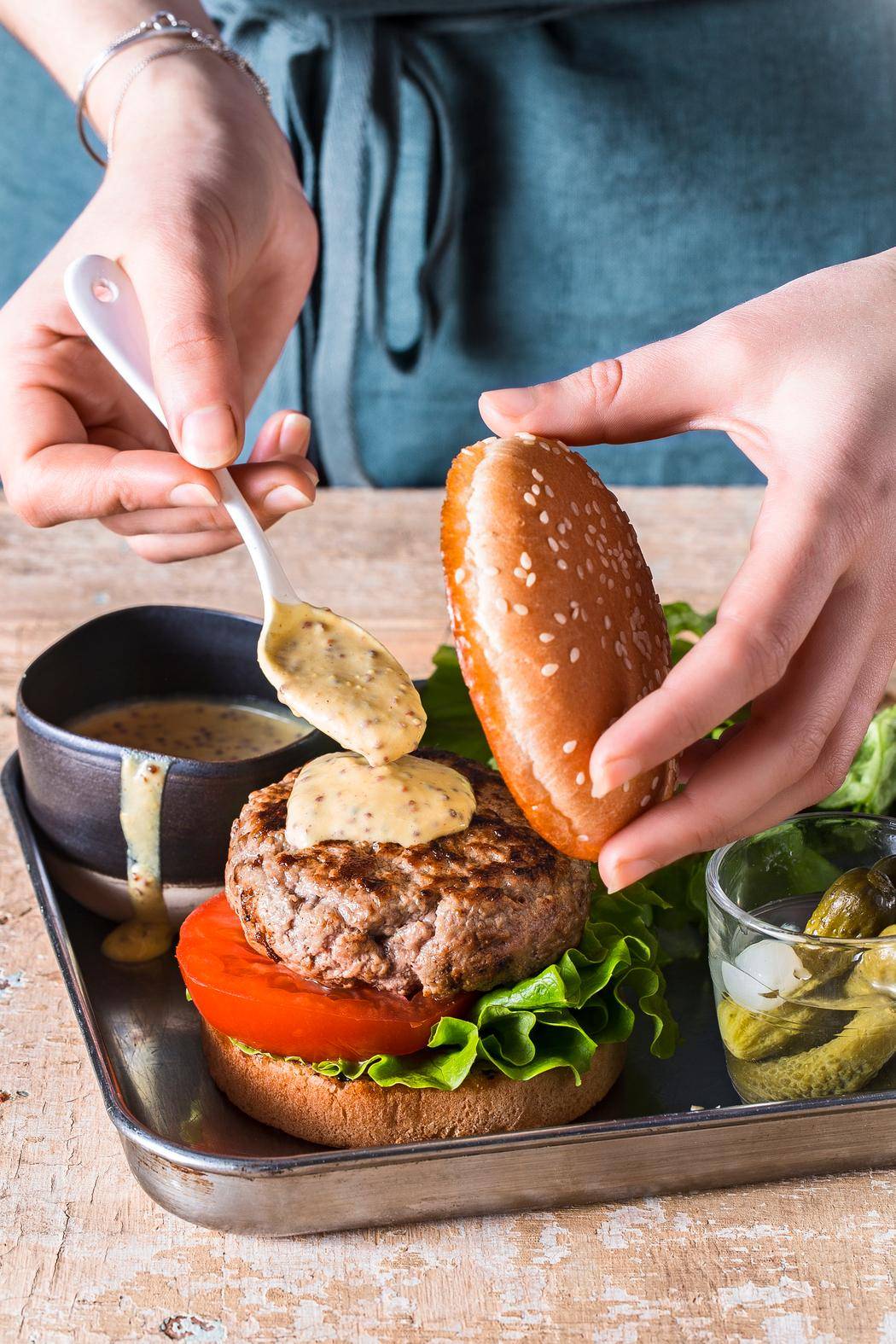 Hamburger Deluxe - Rezepte Easy Fry XL Surface | Tefal