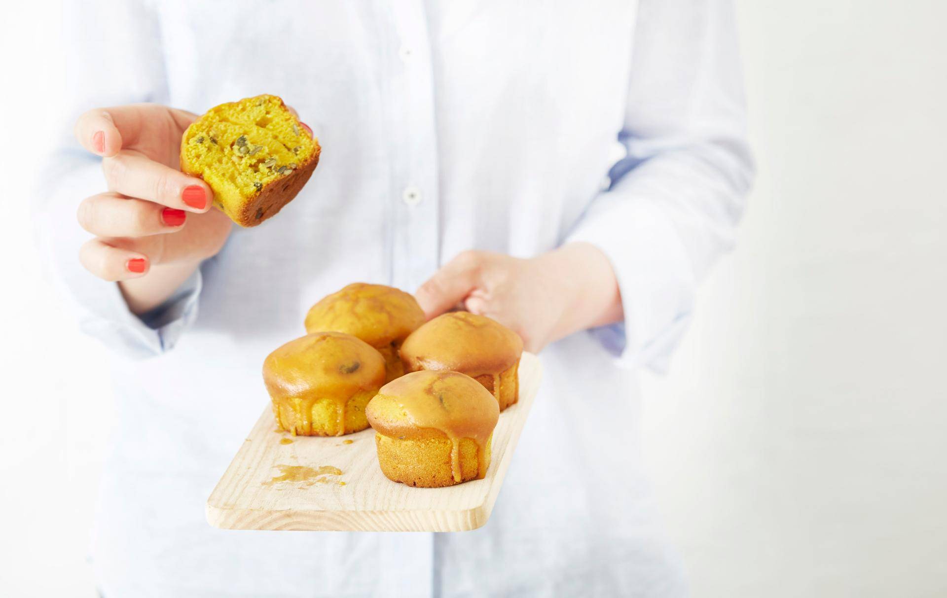 Butternusskürbis- und Kürbiskernmuffins - Rezepte Cake Factory | Tefal