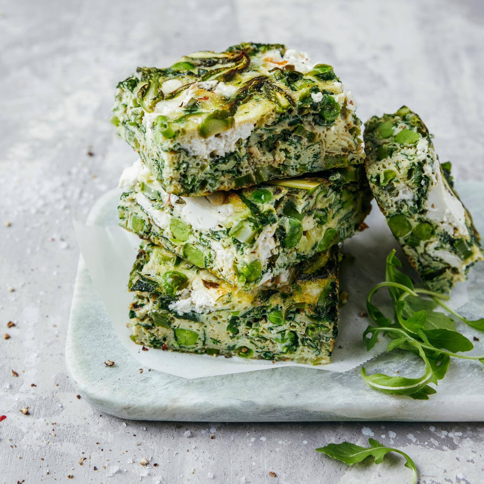 Frittata mit Frühlingsgemüse und Ziegenkäse - Rezepte OptiGrill 2in1 | Tefal