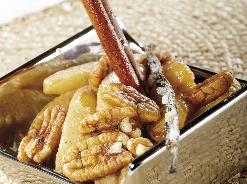 Apfel-Birnenspalten mit Nüssen - Rezepte Actifry Express 1kg | Tefal