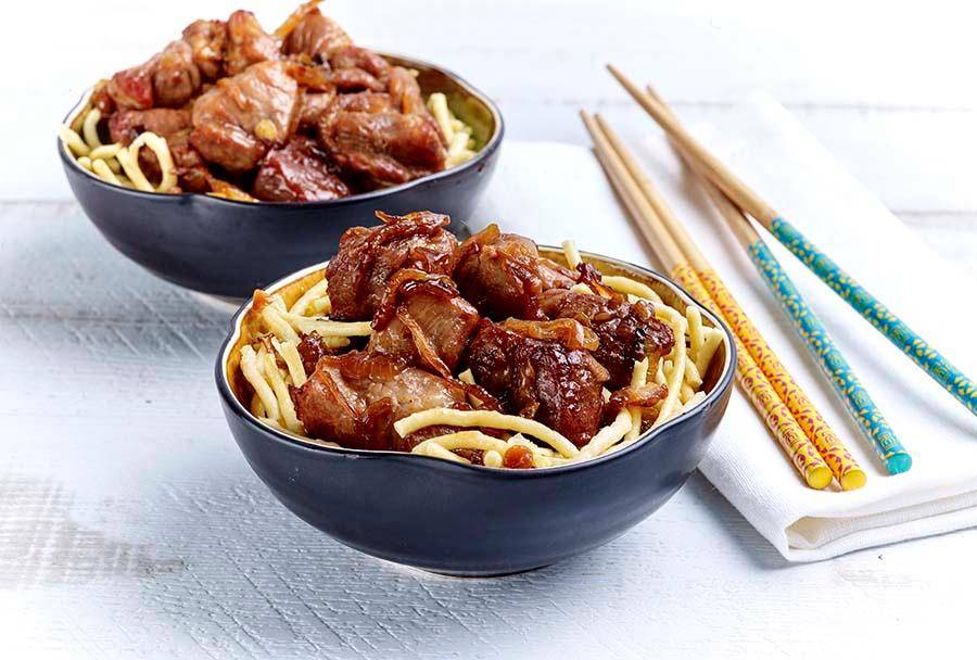 Schweinebauch mit Sojasoße - Rezepte Actifry Original 1kg | Tefal