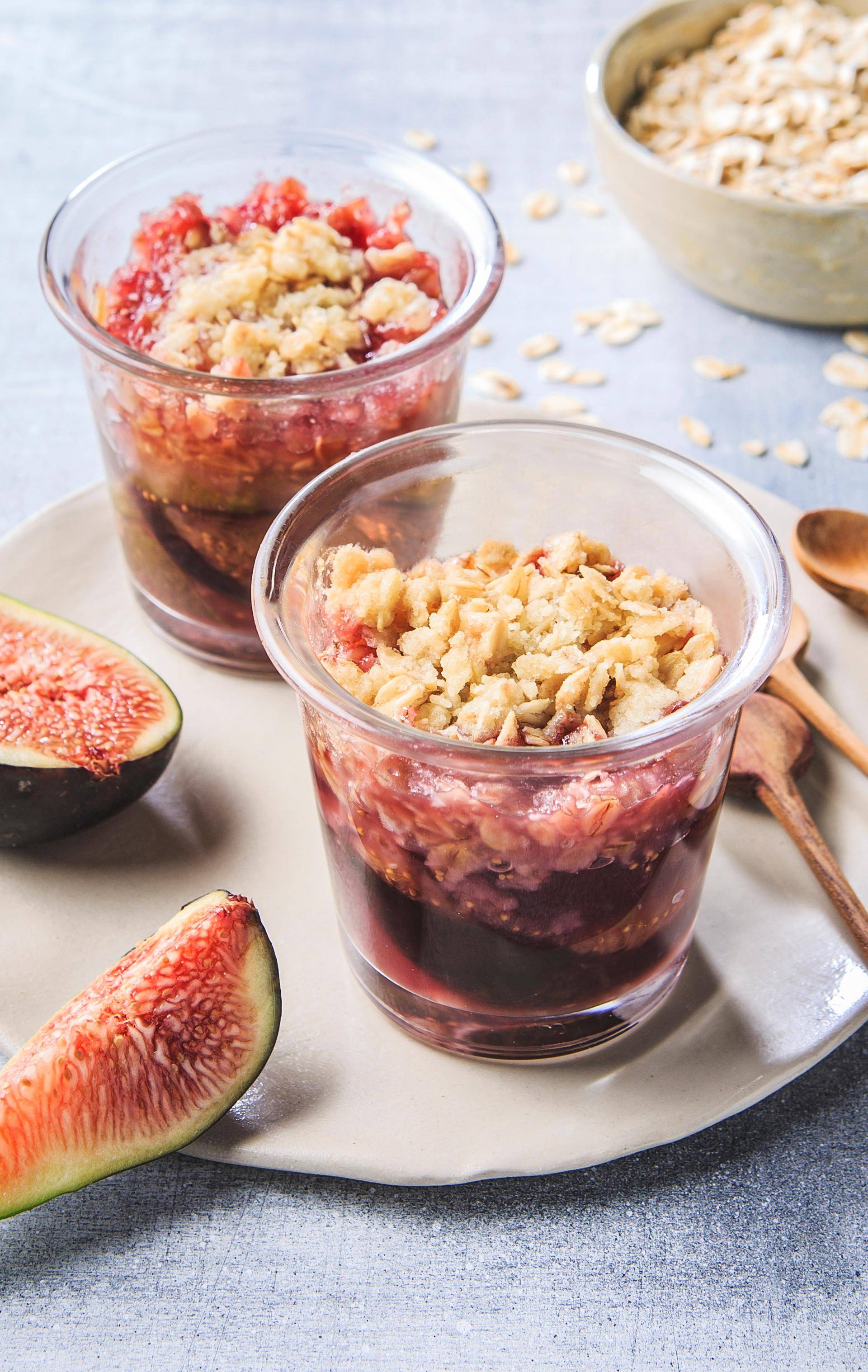 Crumble aus gerösteten Feigen und Orangen - Rezepte Actifry Express 1kg | Tefal