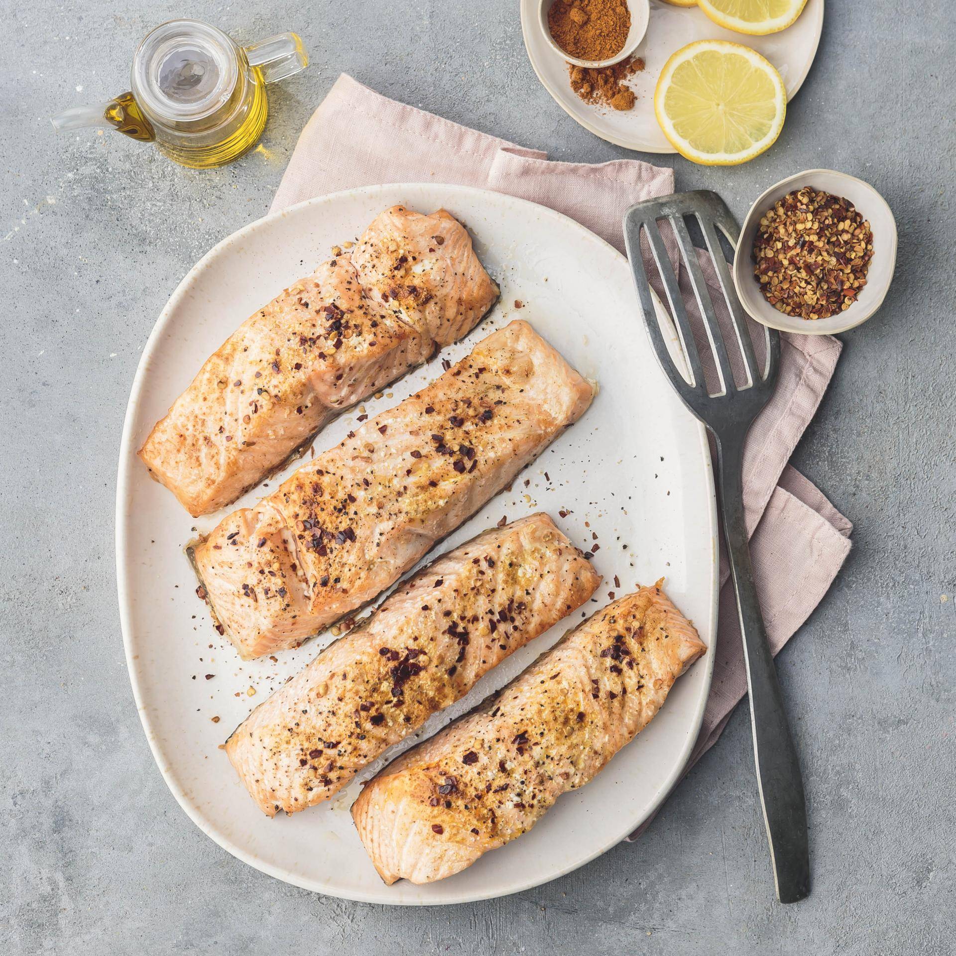 Cajun-Lachs - Rezepte Turbo Cuisine & Fry | Tefal