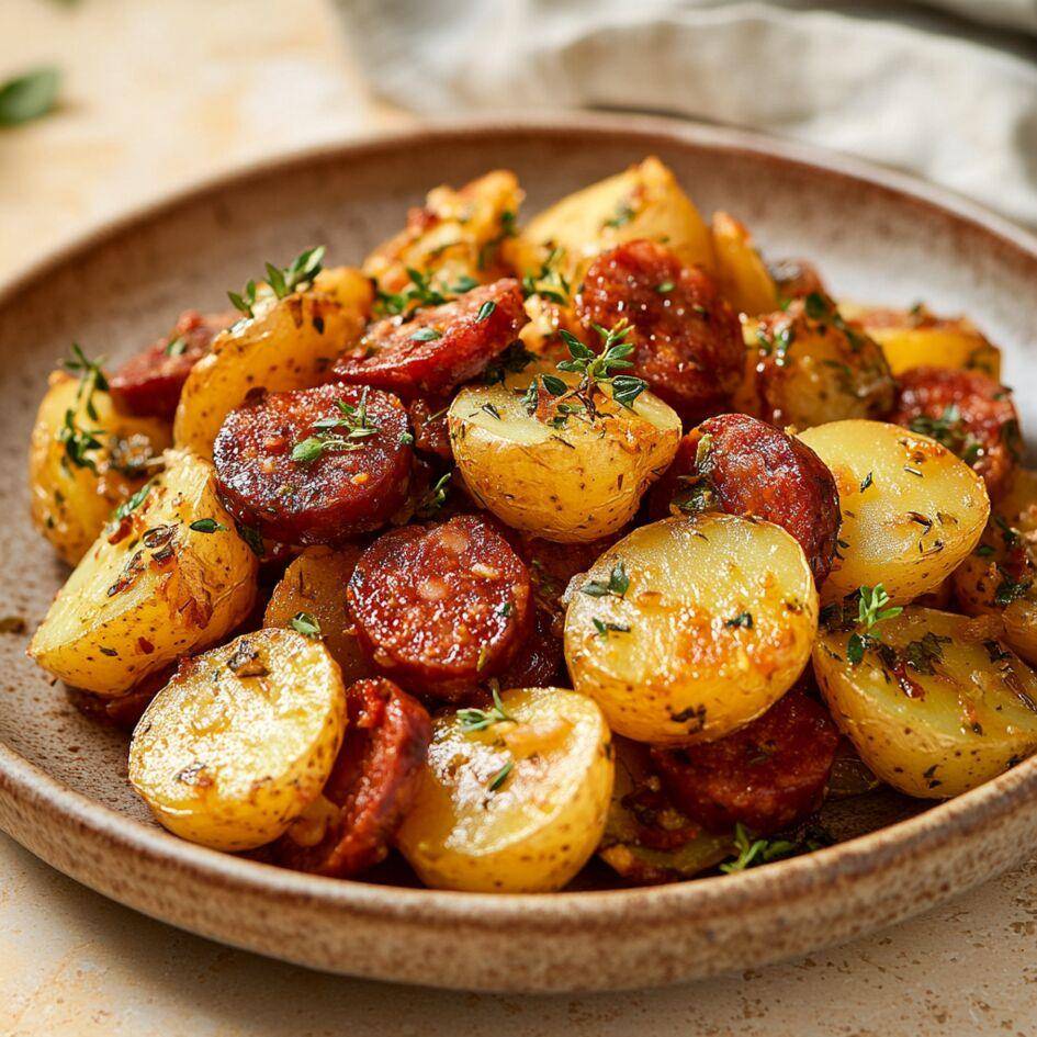 Spanische sautierte Kartoffeln und Chorizo - Rezepte Smartcook Infinity Autostir | Tefal