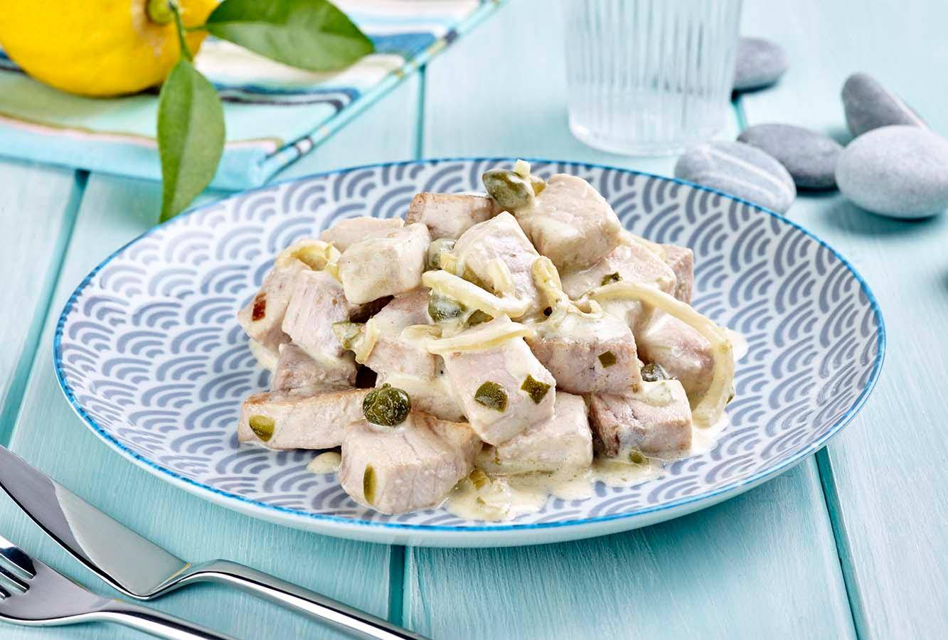 Schwertfisch mit Sahnesoße - Rezepte Actifry Original 1kg | Tefal