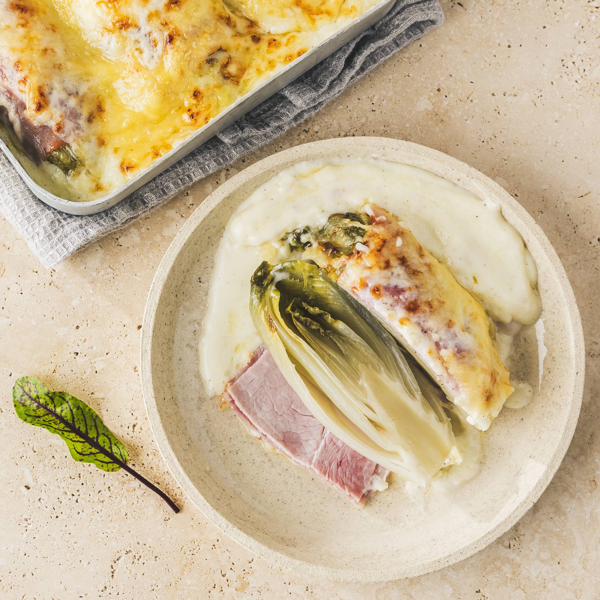 Käse Béchamelsauce und Schinken Chicorée - Rezepte Smartcook Infinity Autostir | Tefal