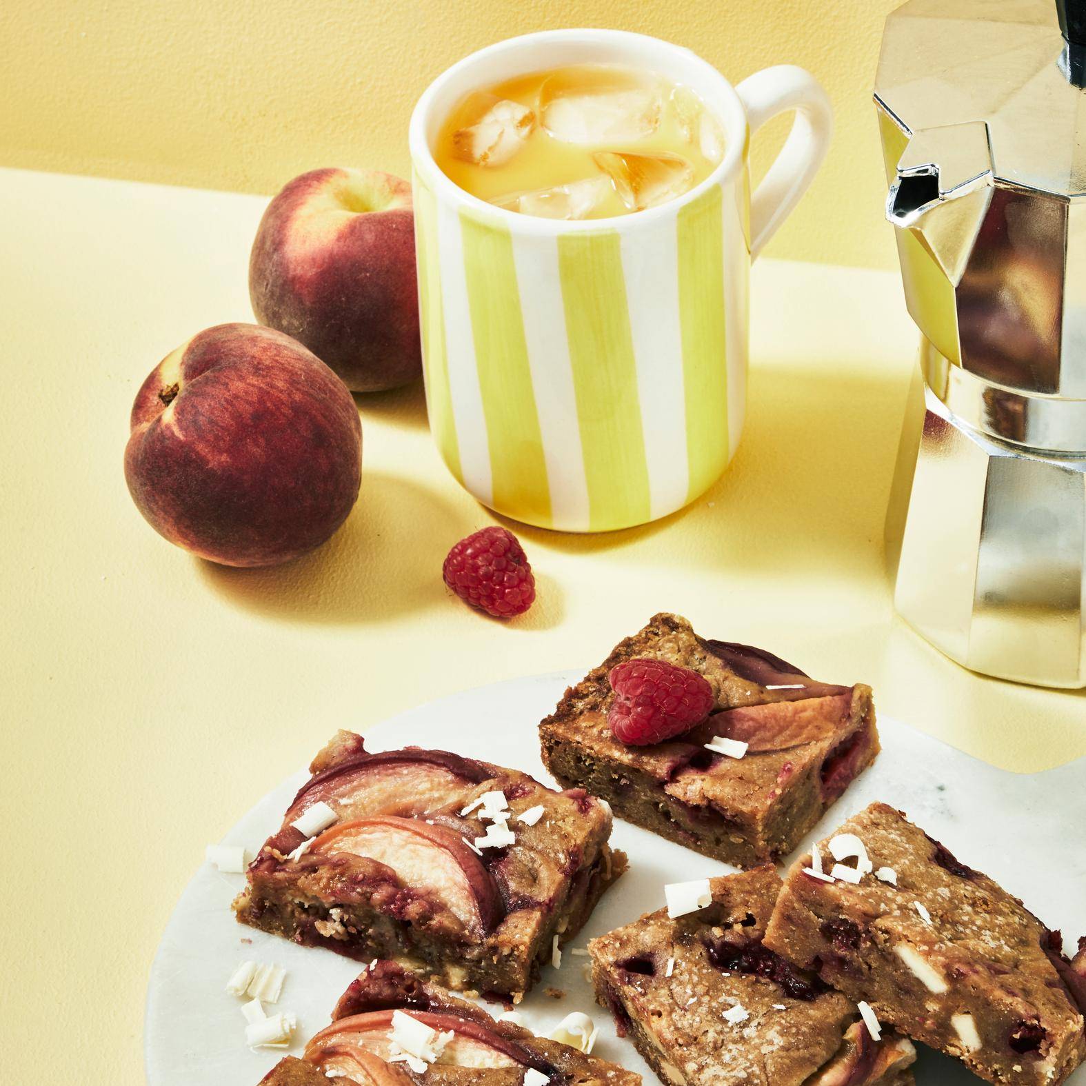 Himbeer-Pfirsich-Blondies - Rezepte Cake Factory Délices | Tefal