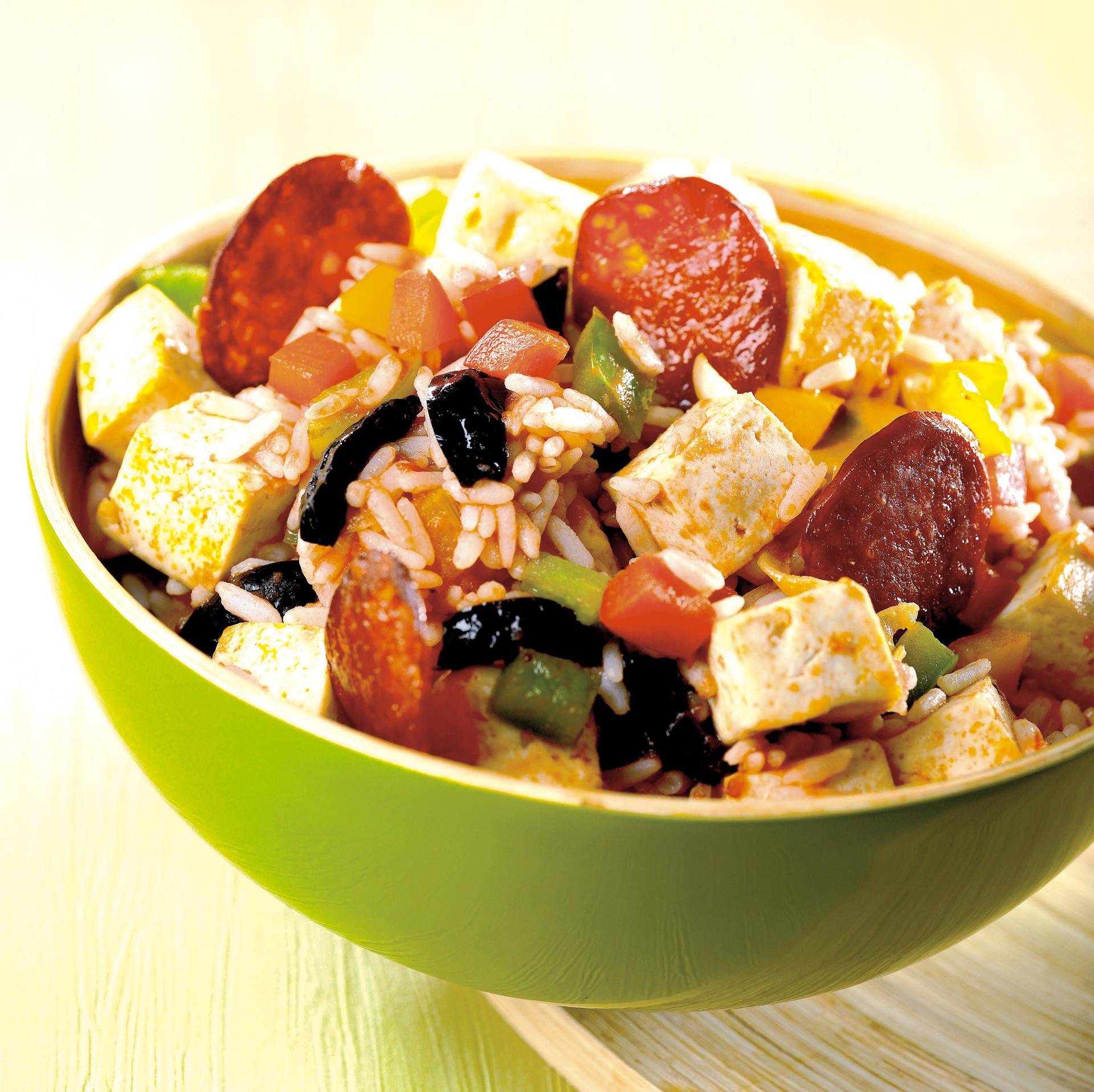 Tofu auf spanische Art, in der ActiFry zubereitet - Rezepte Actifry Original 1kg | Tefal