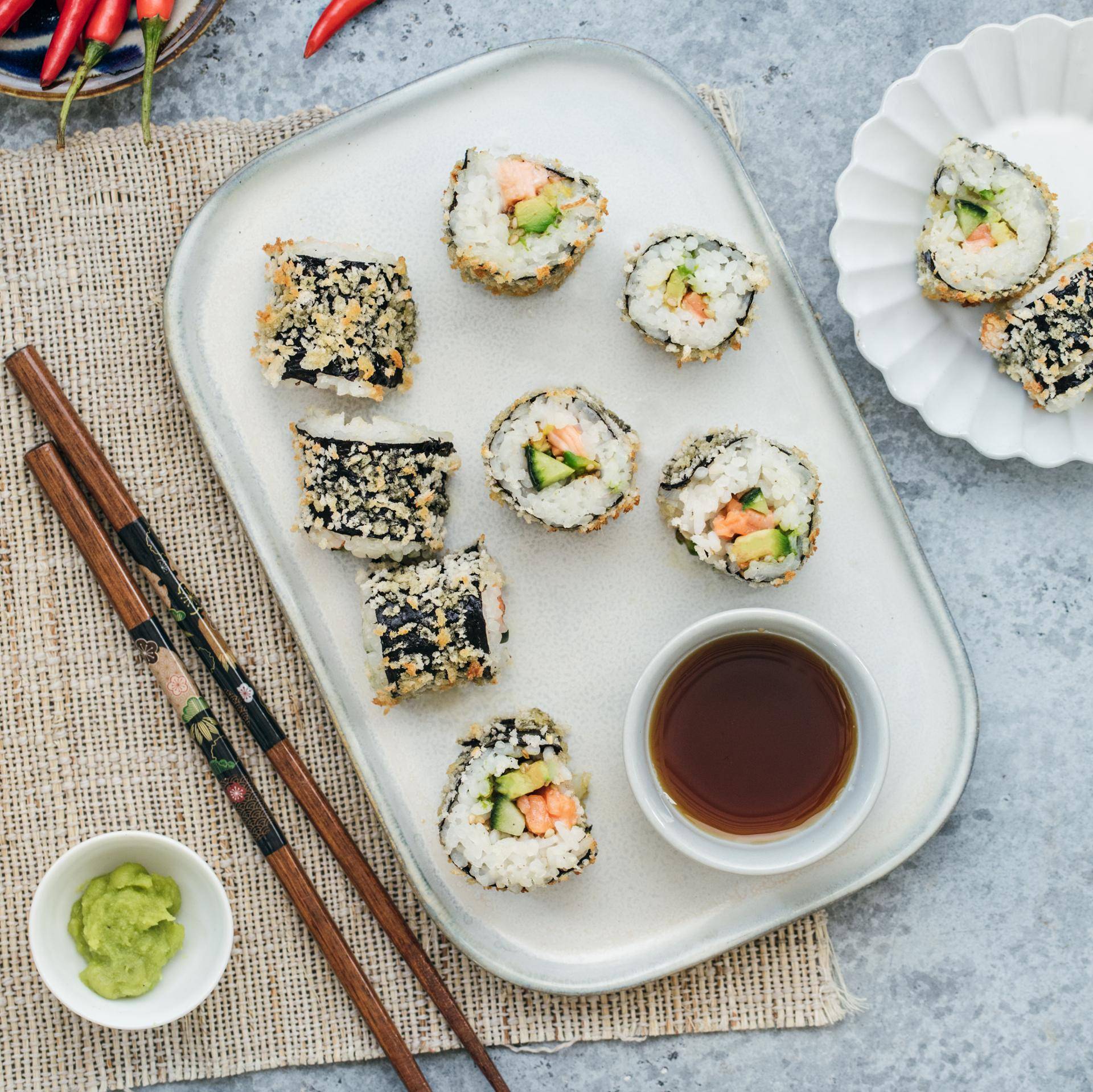 Vegetarische gebratene Maki - Rezepte EASY FRY OVEN & GRILL 9 in 1 | Tefal