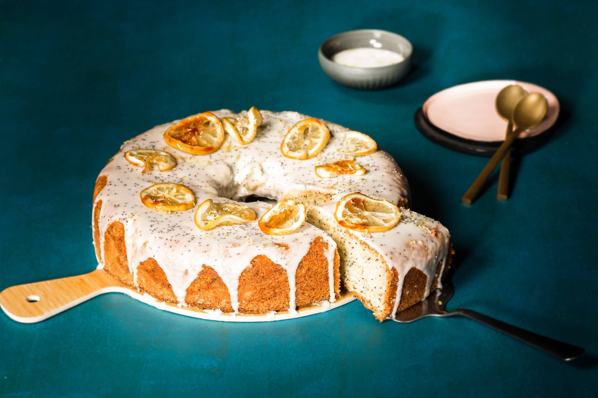 Zitronen-Mohn-Kuchen - Rezepte Actifry Genius XL | Tefal
