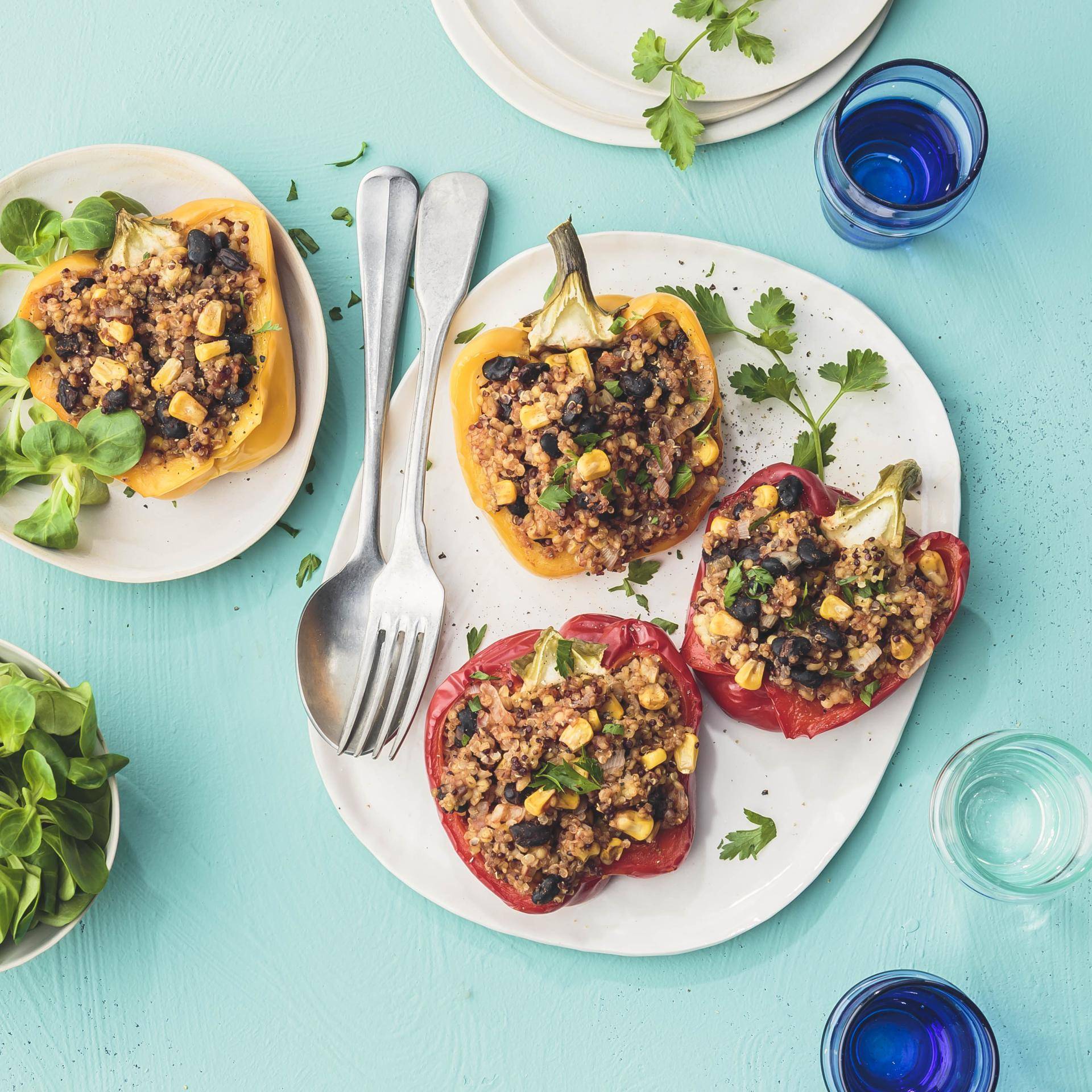 Gefüllte Paprikaschoten mit Quinoa - Rezepte Turbo Cuisine & Fry | Tefal