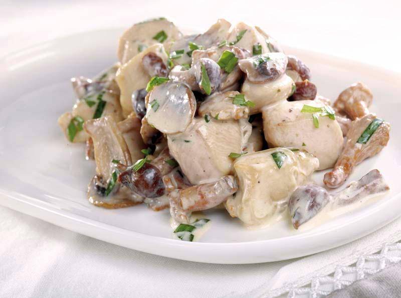 Hähnchenfilets in Pilz-Estragon-Sauce - Rezepte Actifry Genius XL | Tefal