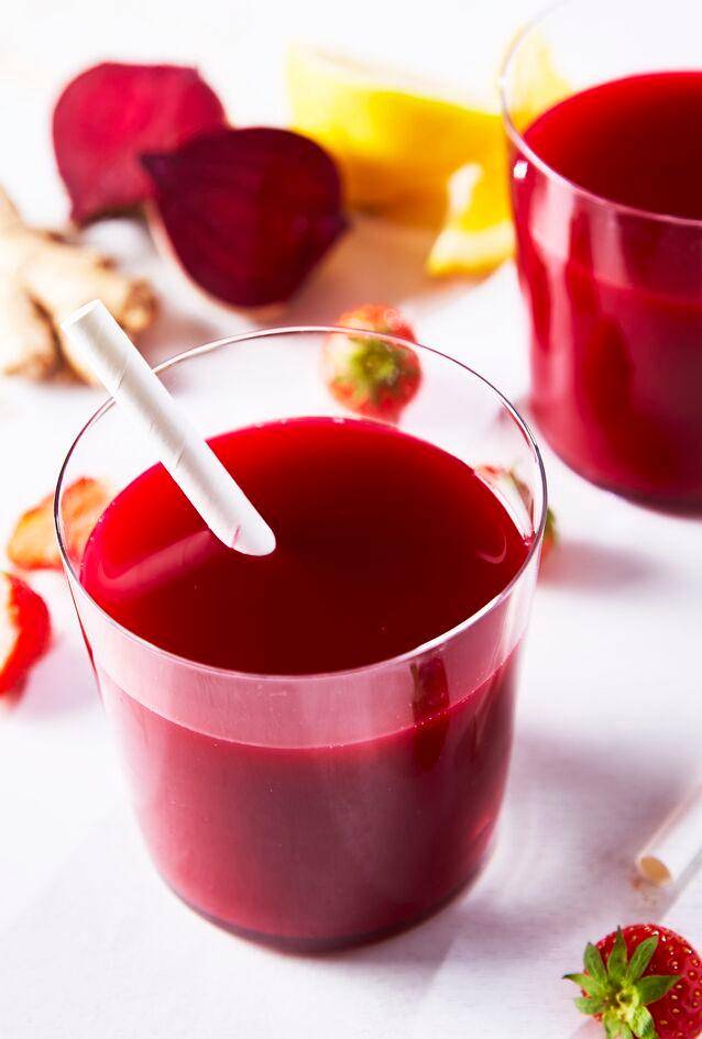 Saft aus Roter Bete, Erdbeeren und Zitronensaft - Rezepte Perfectmix + | Tefal