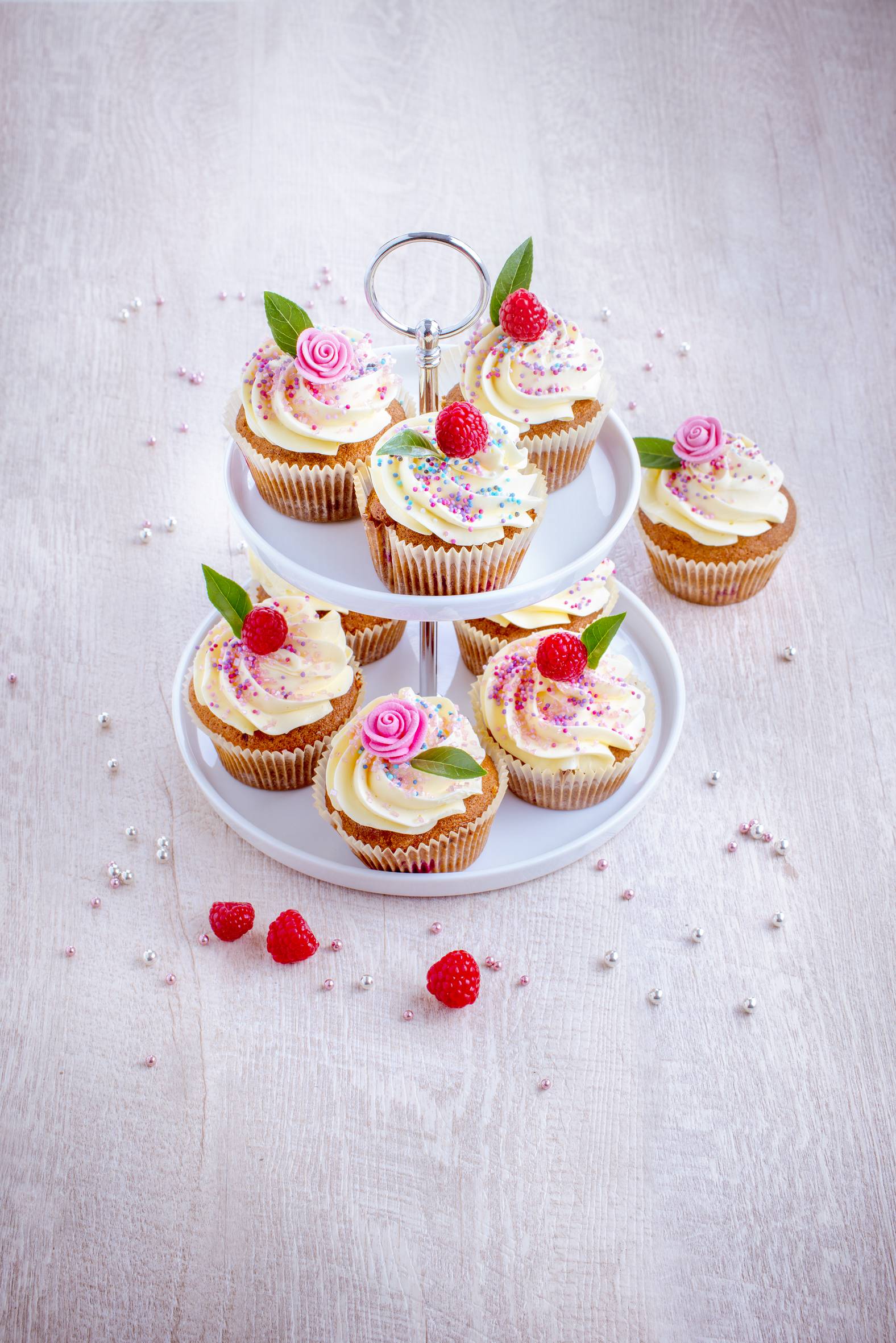 Himbeer-Cupcakes mit weißer Schokolade - Rezepte undefined | Tefal