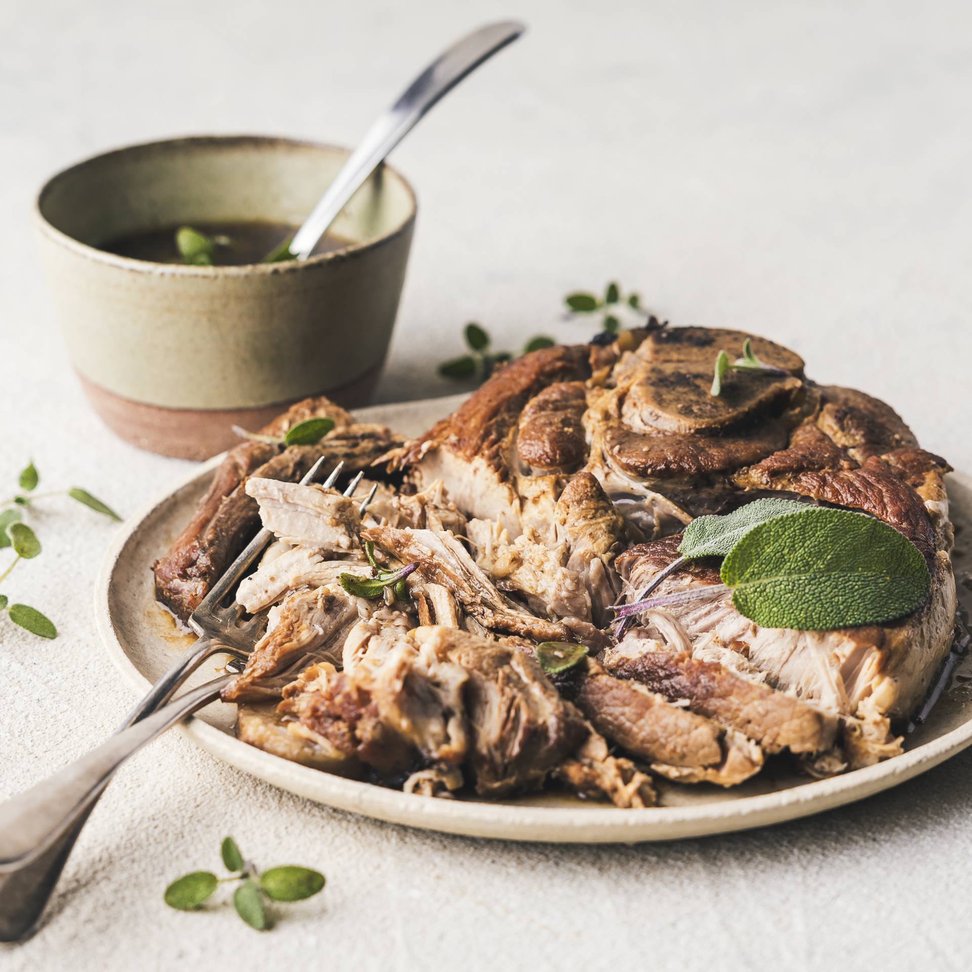 Rohrzucker und Balsamico-Schweinebraten - Rezepte Smartcook Infinity Autostir | Tefal