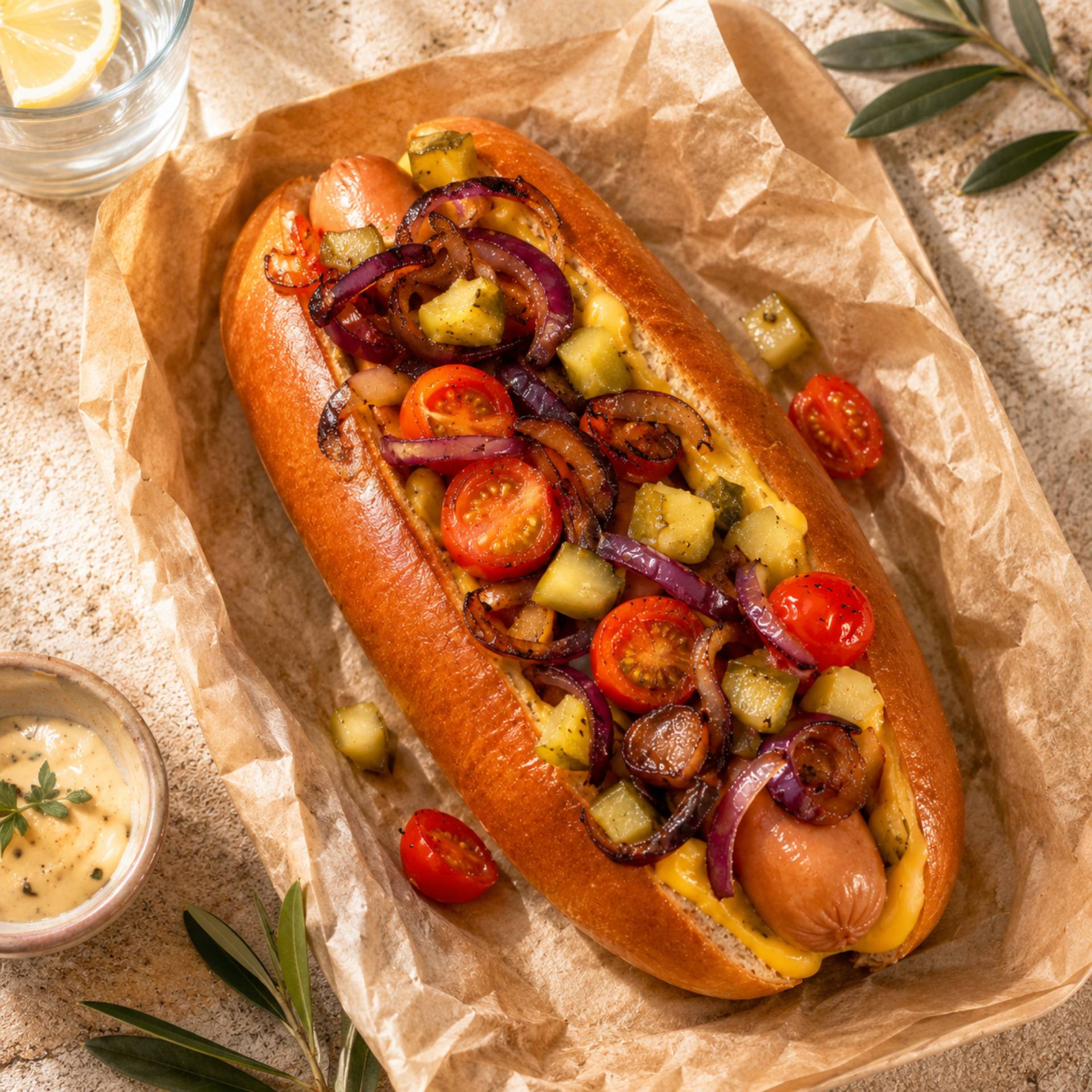 New York-style Hot Dog - Rezepte Crisp&Go 4P | Tefal